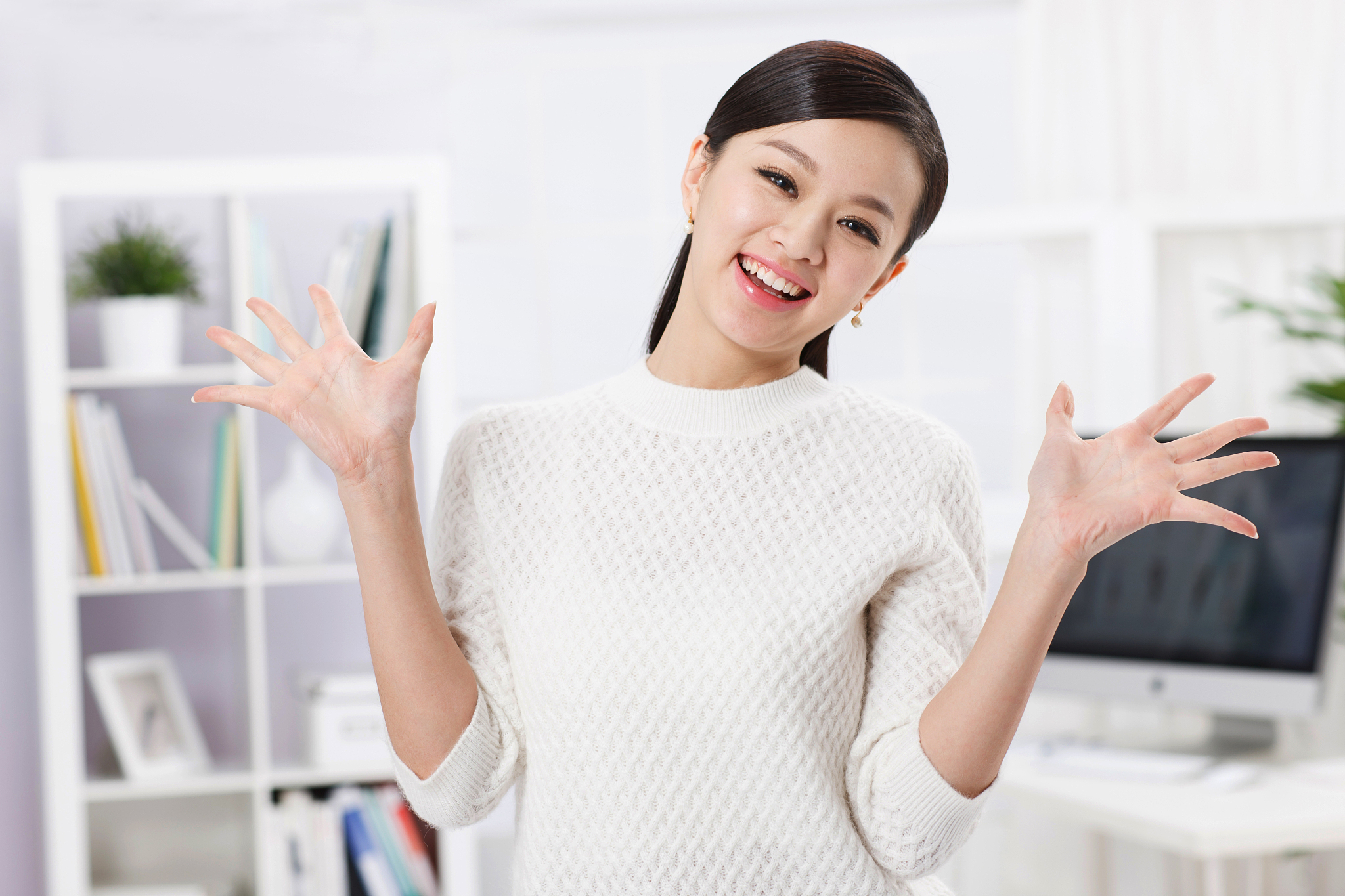 快乐的青年女人