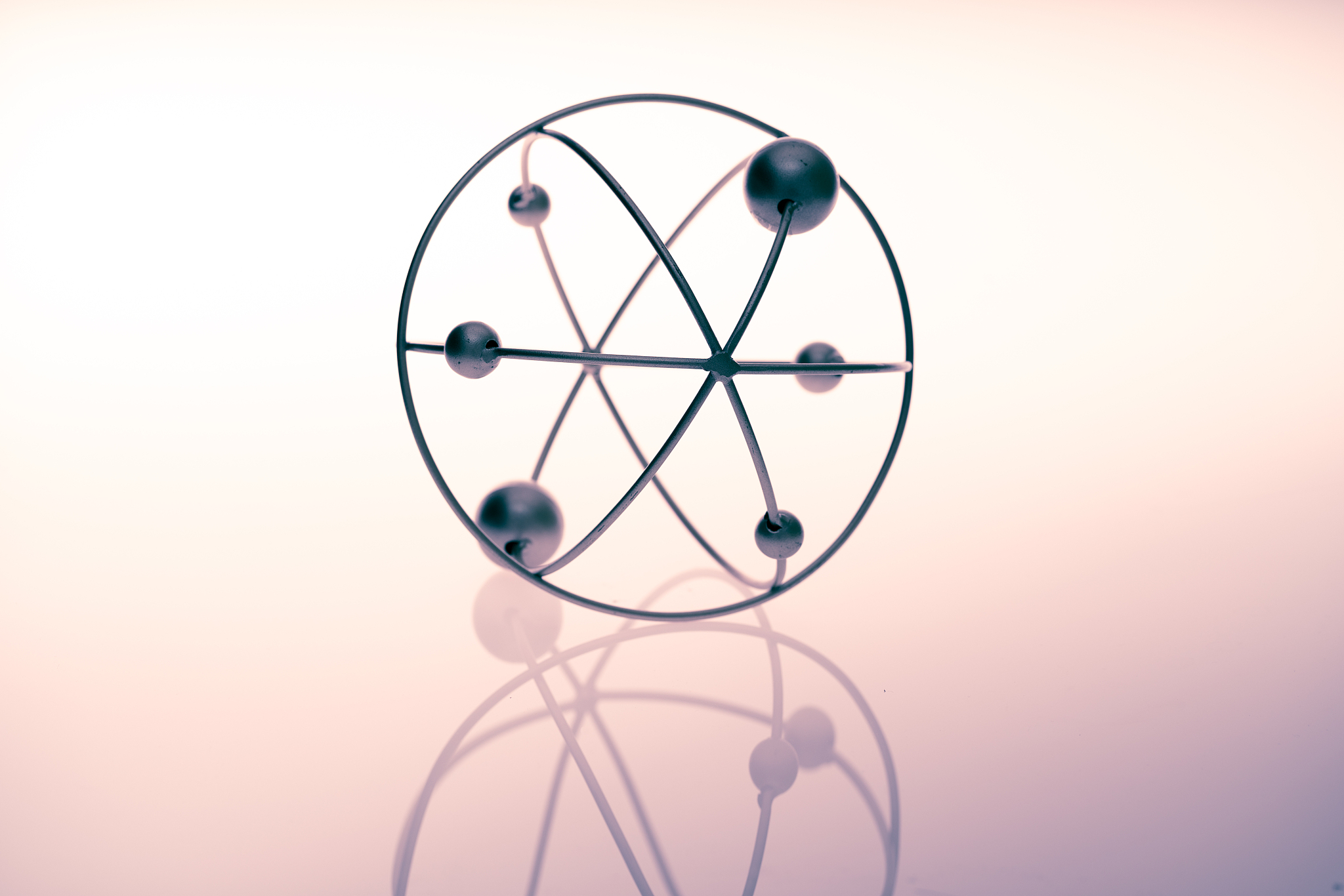 molecule and dna model in studio