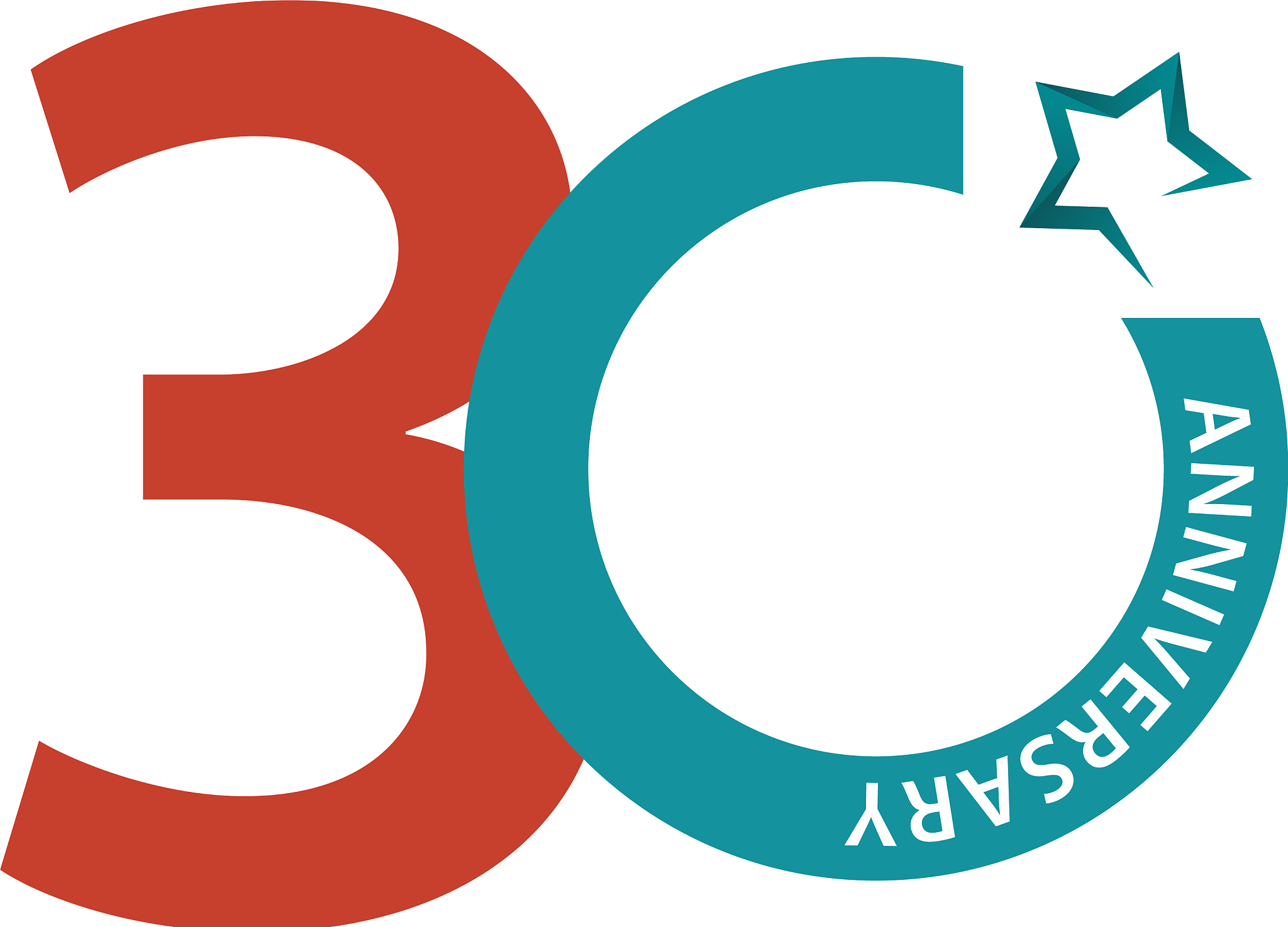 30 year anniversary template design