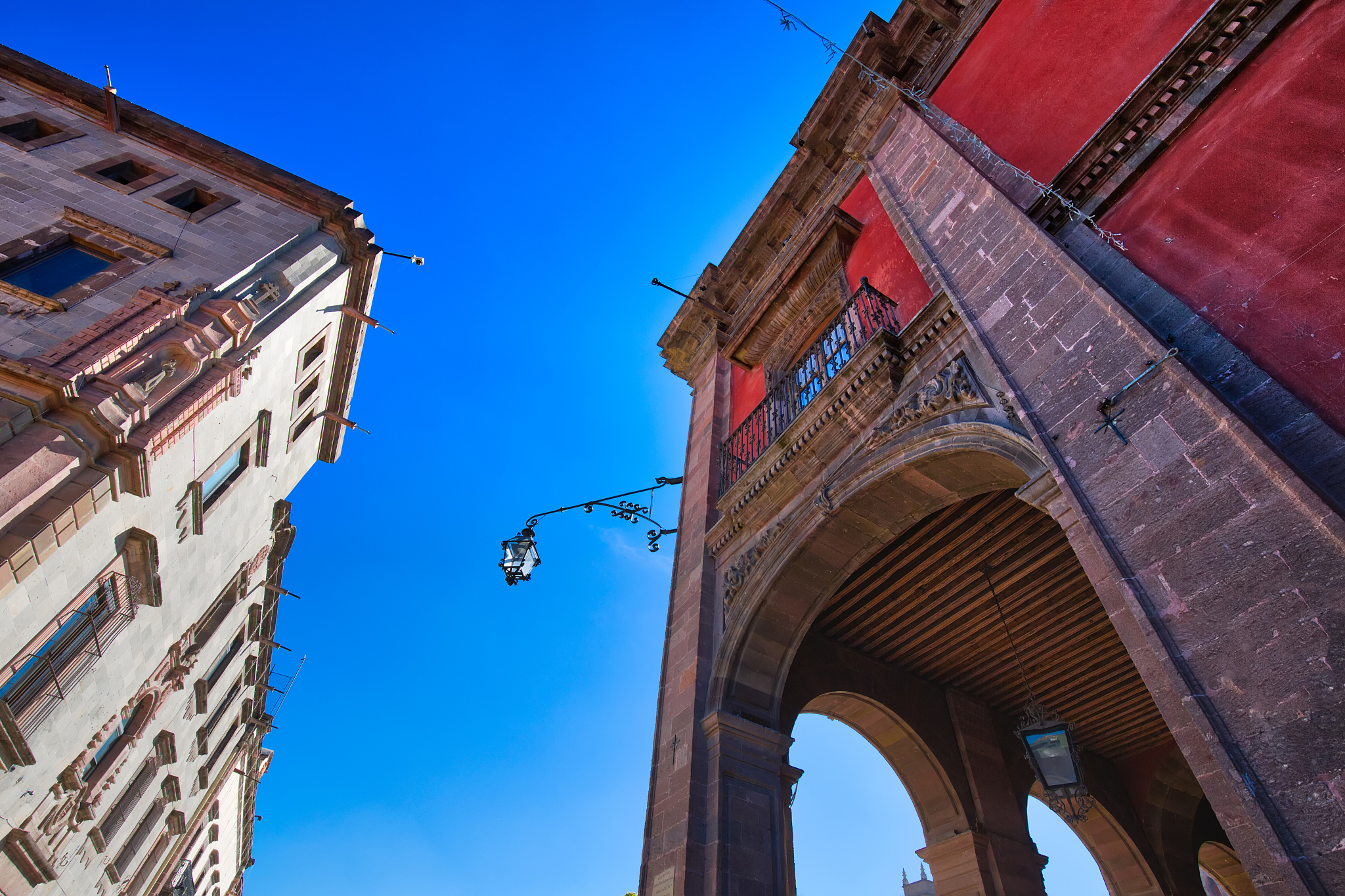 mexico, colorful buildings and streets of san miguel de allende 