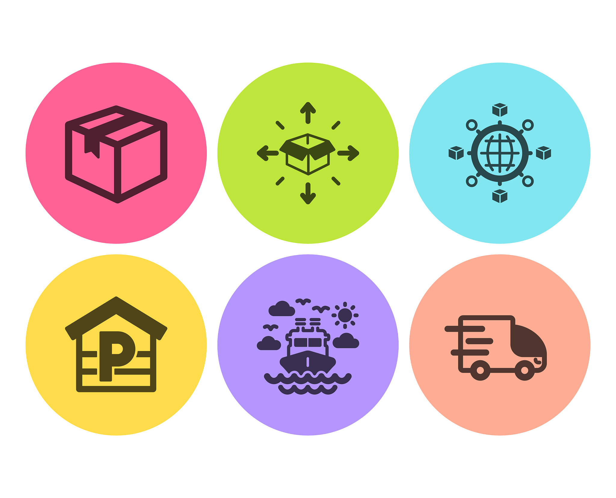 parcel logistics network and parcel delivery