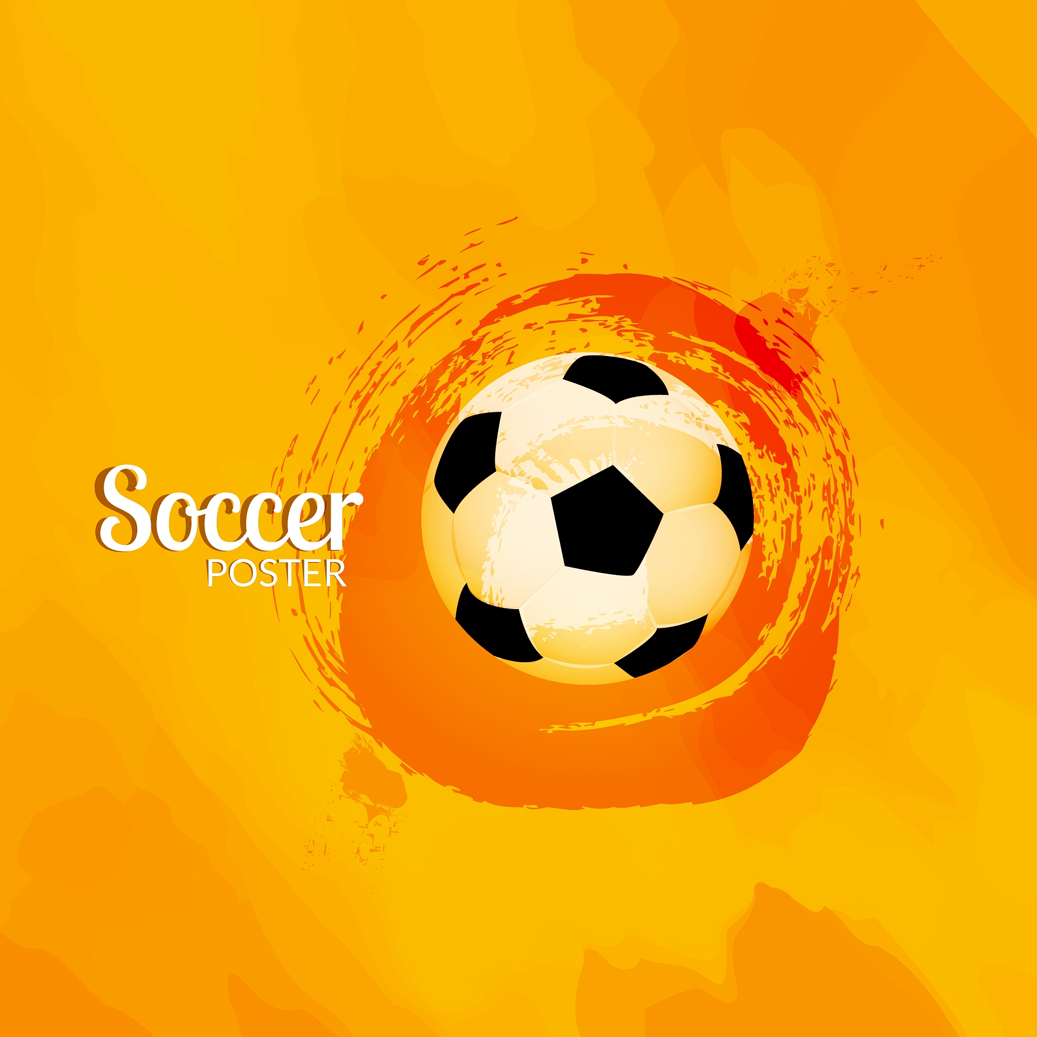 soccer football poster design template soccer