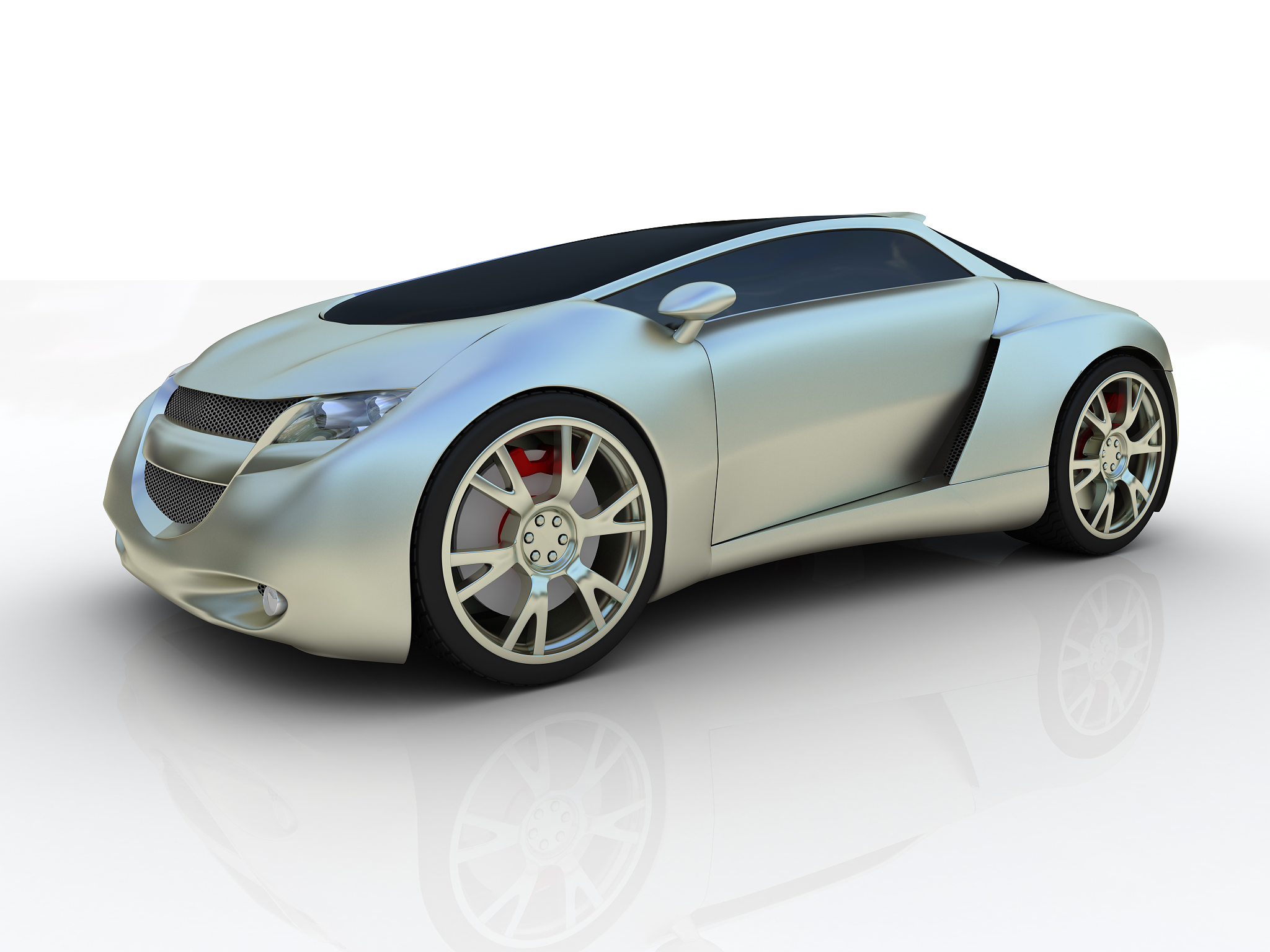 gray sport car