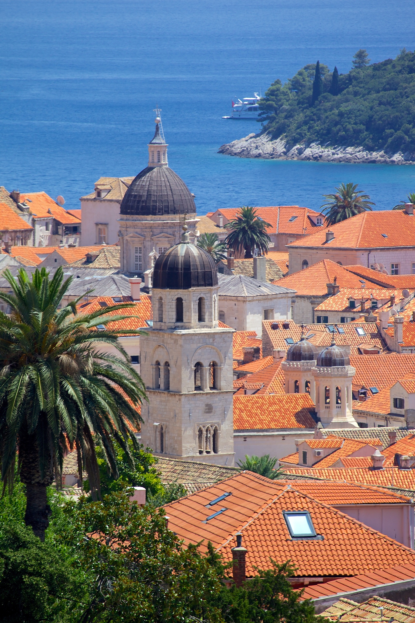 view over old town, unesco world heritage site, dubrovnik, dalma
