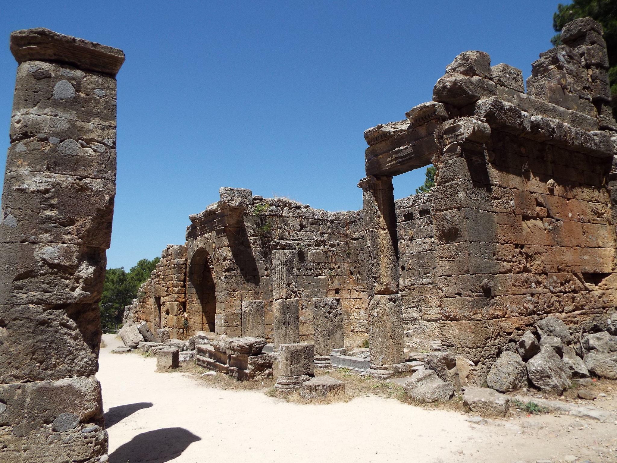 view of old ruins against sky