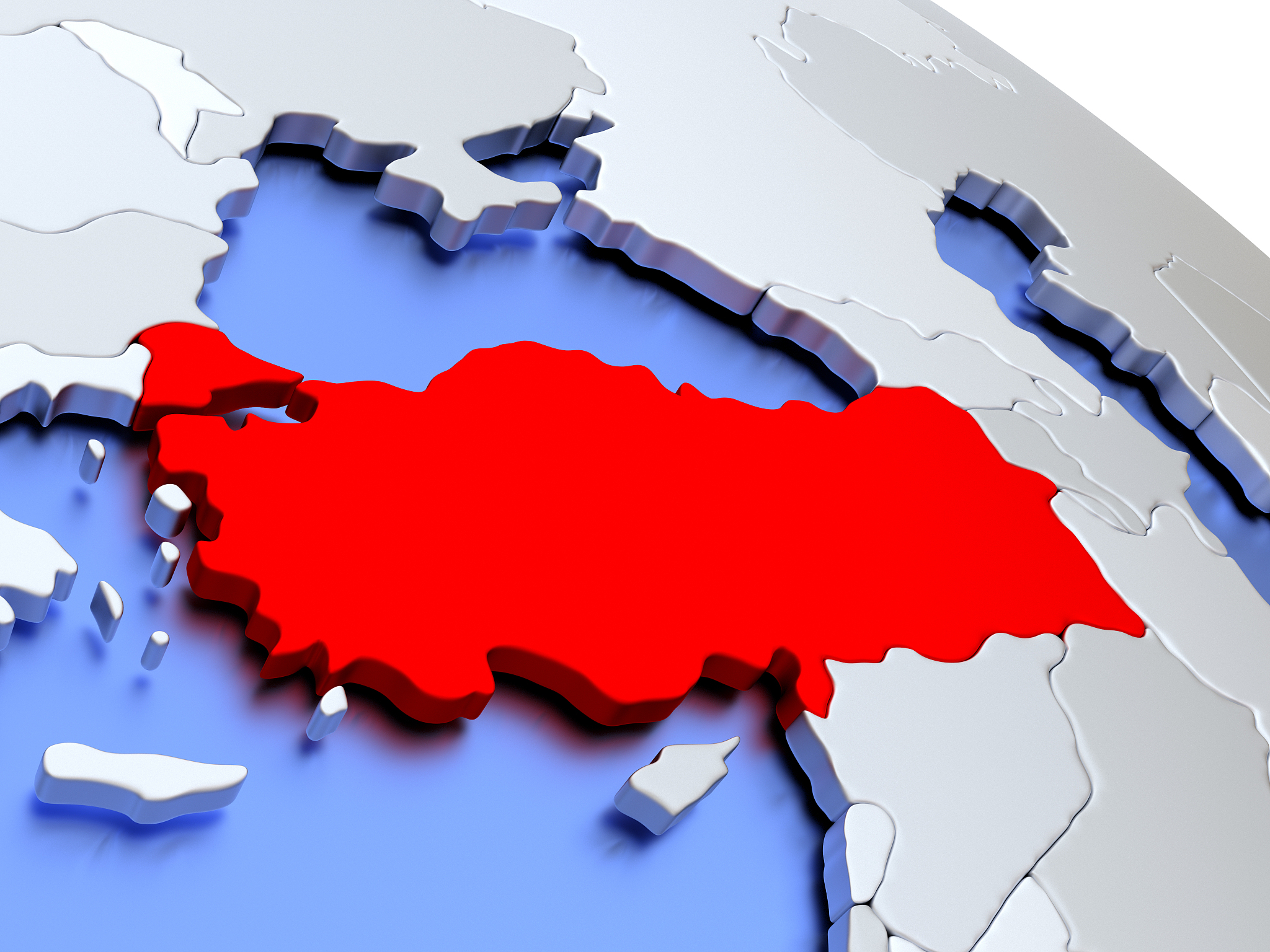 turkey on world map