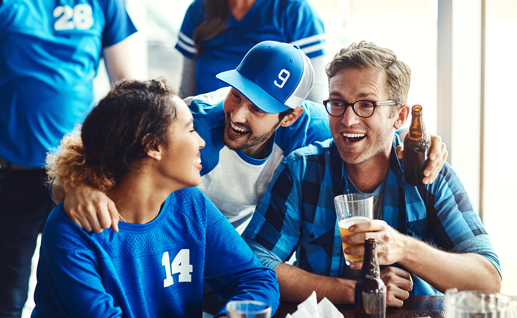 watching the game with others is an amazing bonding experience