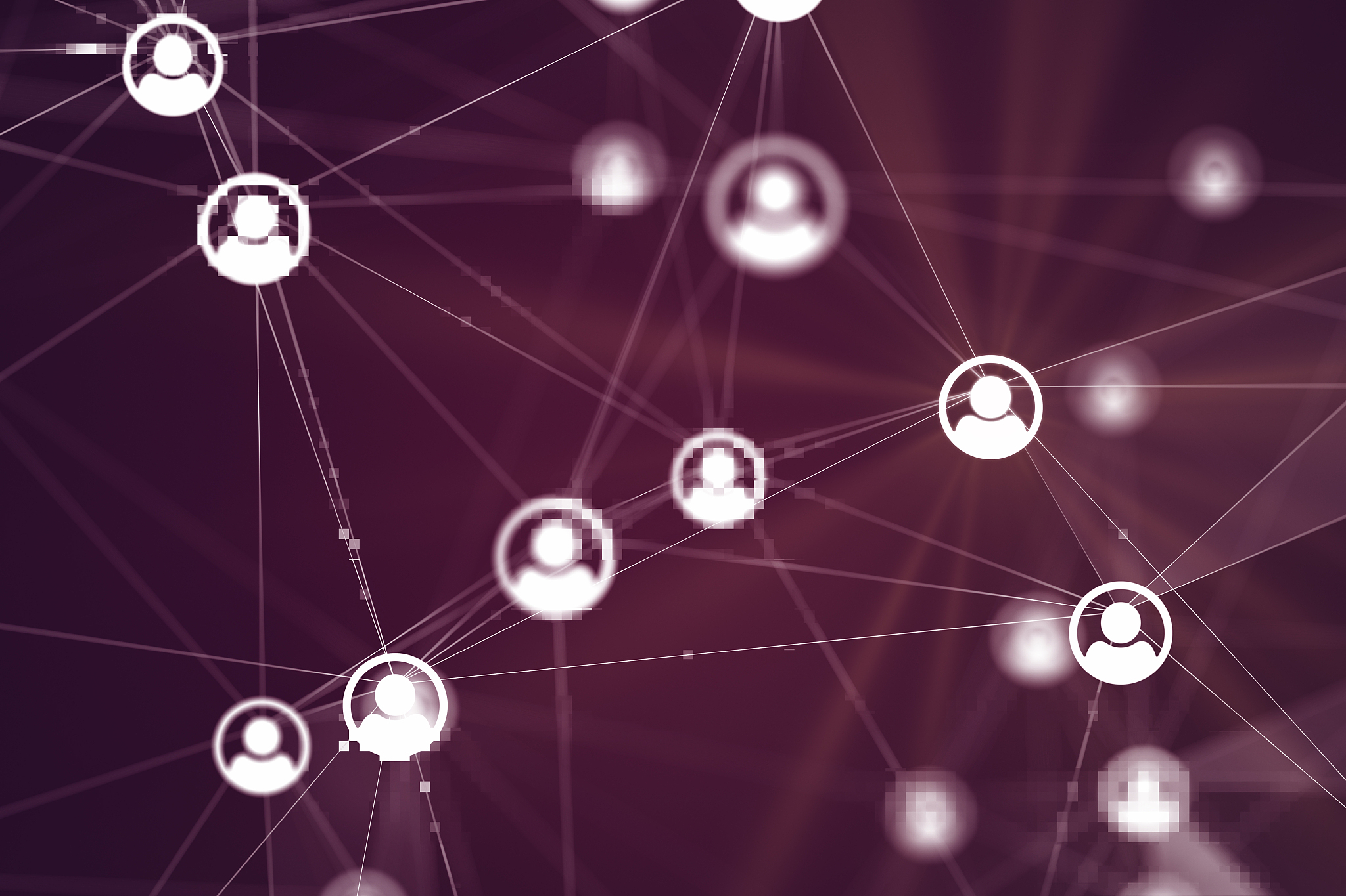 social media connections on backgrounds