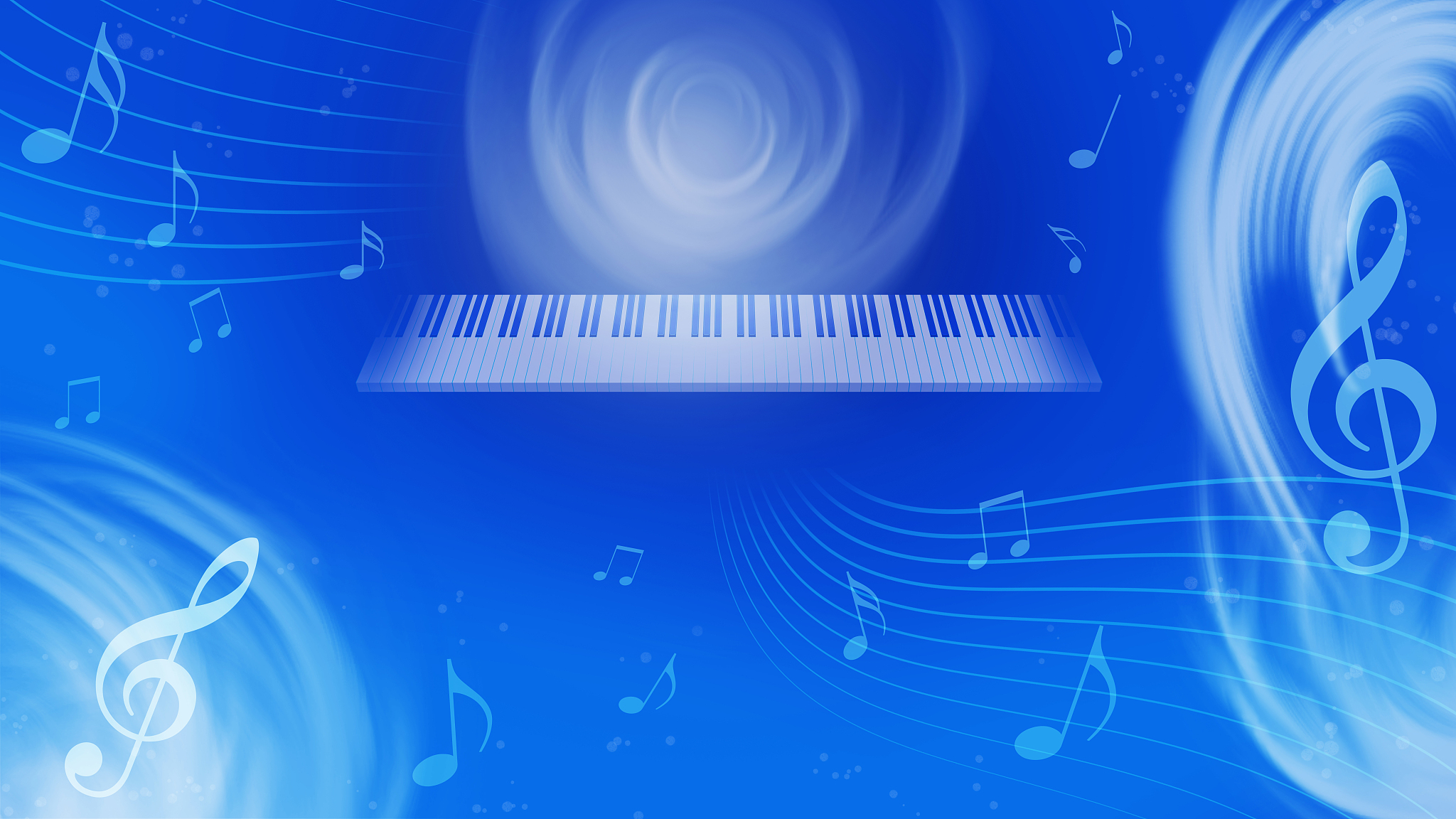 image of music  piano keyboard and musical notes background