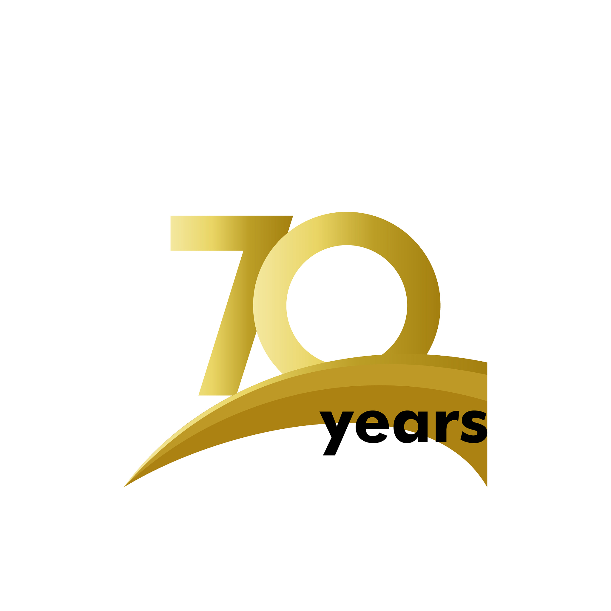 70 years anniversary template design