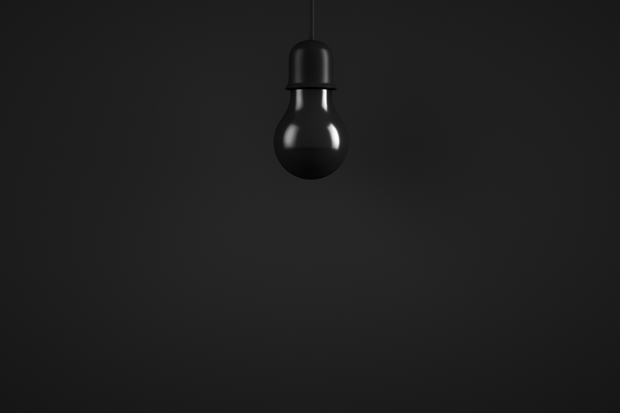 infrared bulb. dark background. copy space.