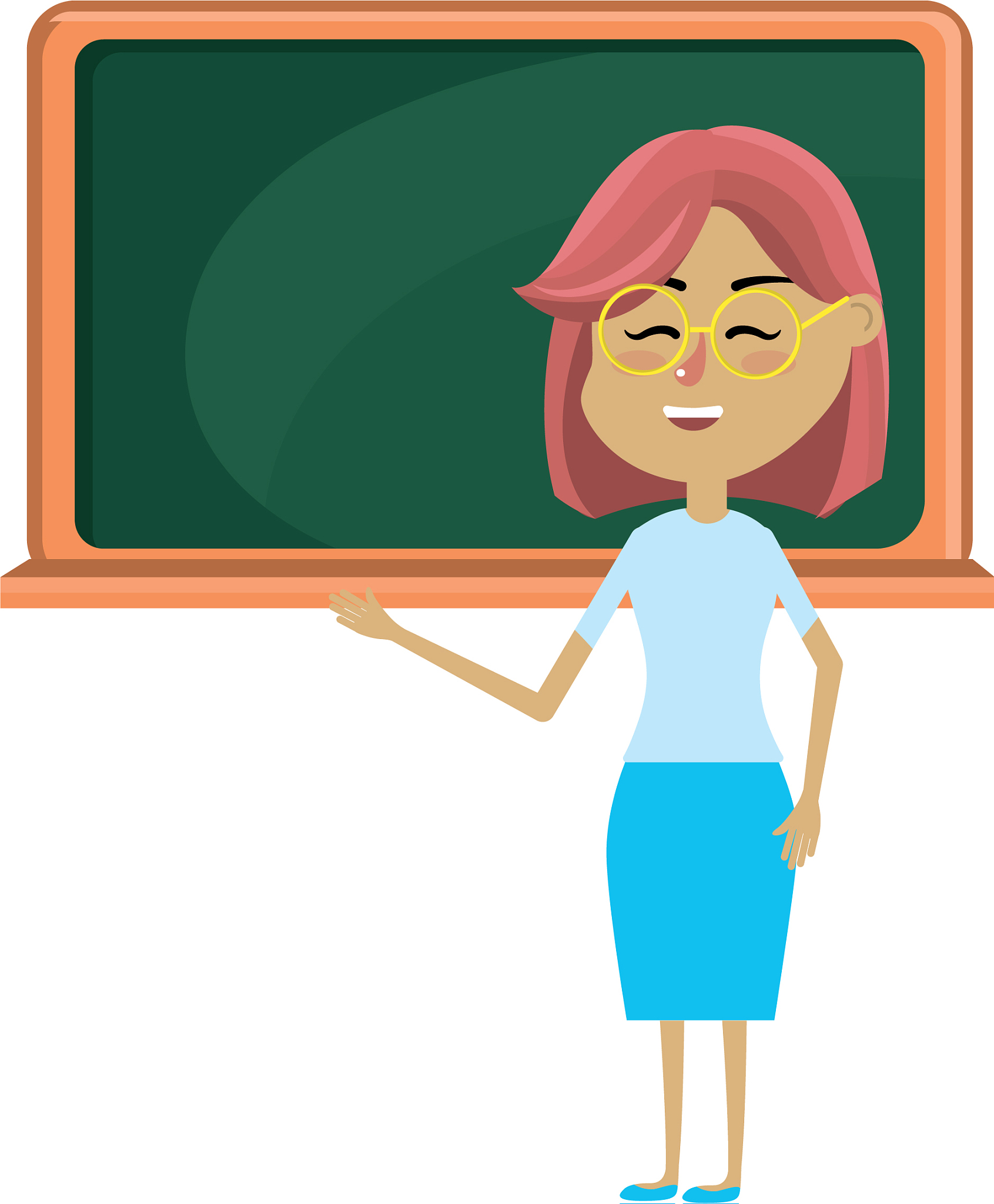 woman teacher teaching to the student in the