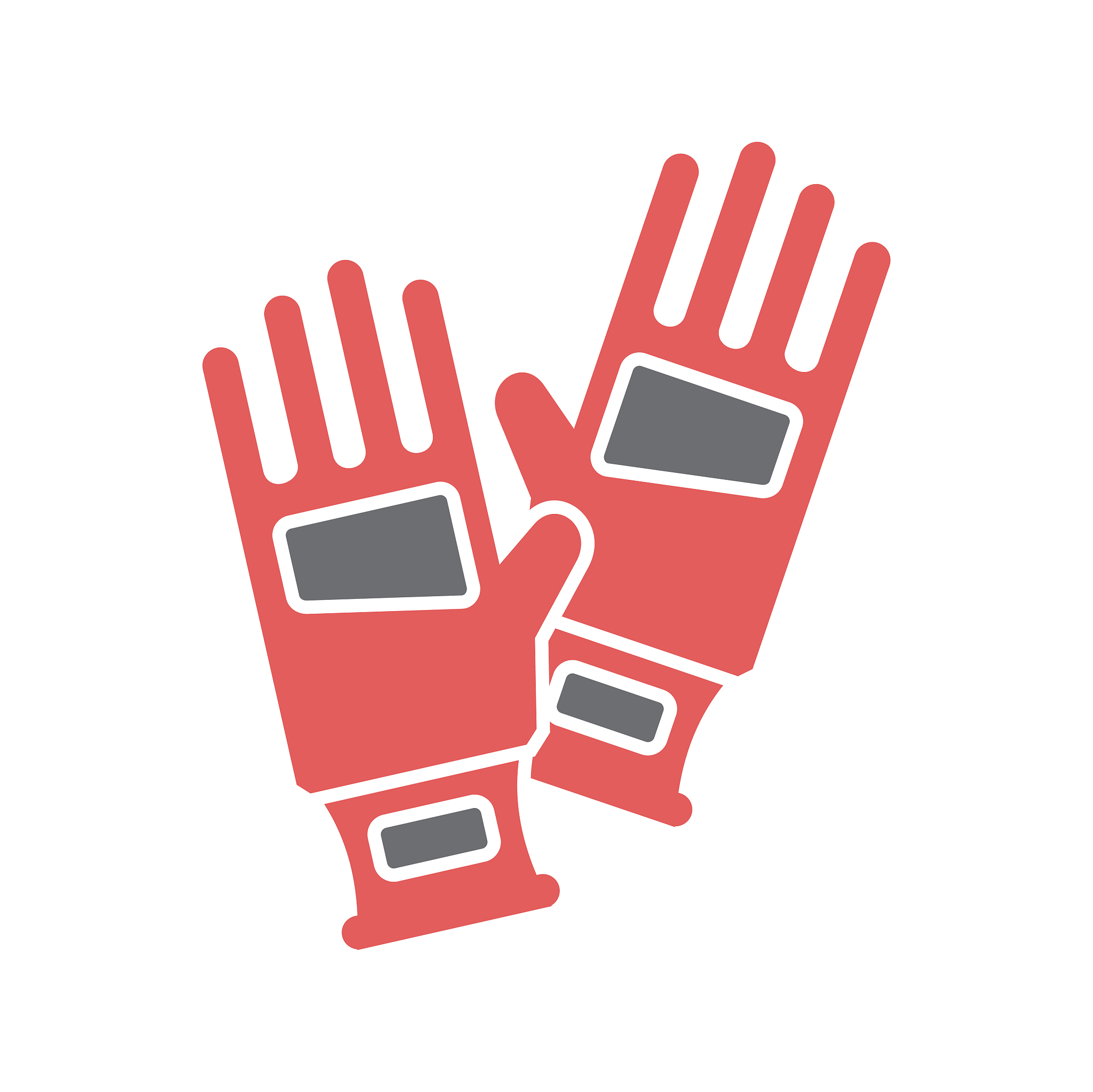 safety gloves icon on white background for graphic and web desig