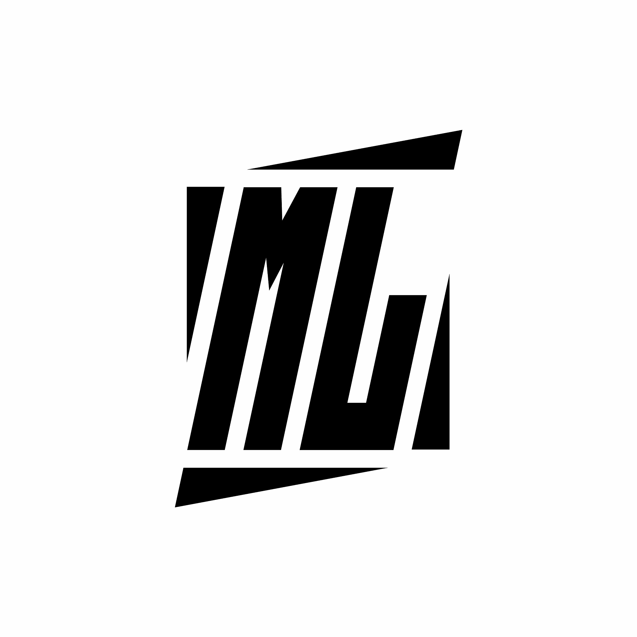 ml logo monogram with modern style concept design