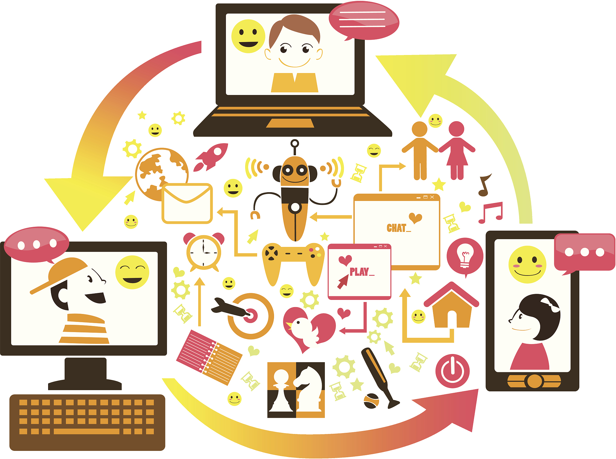 social gaming concept