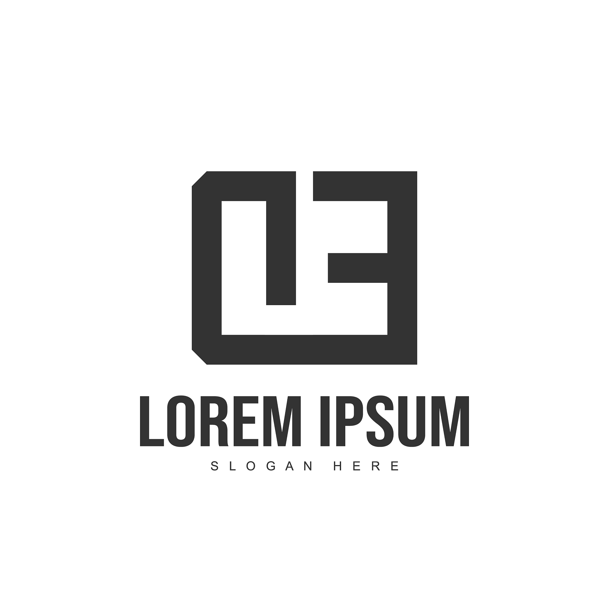 de letter logo design initial letter logo template