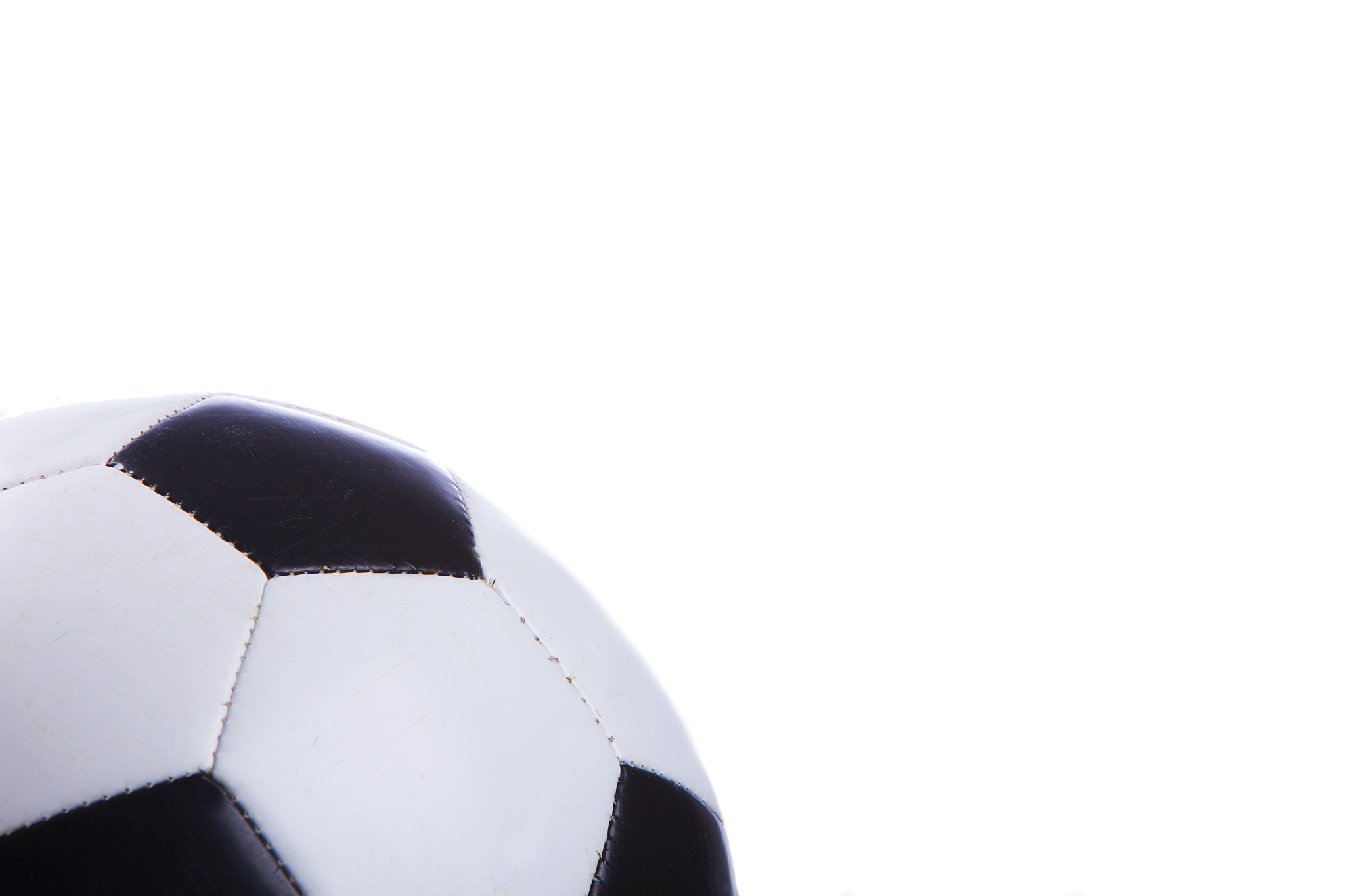 soccer ball with copy space