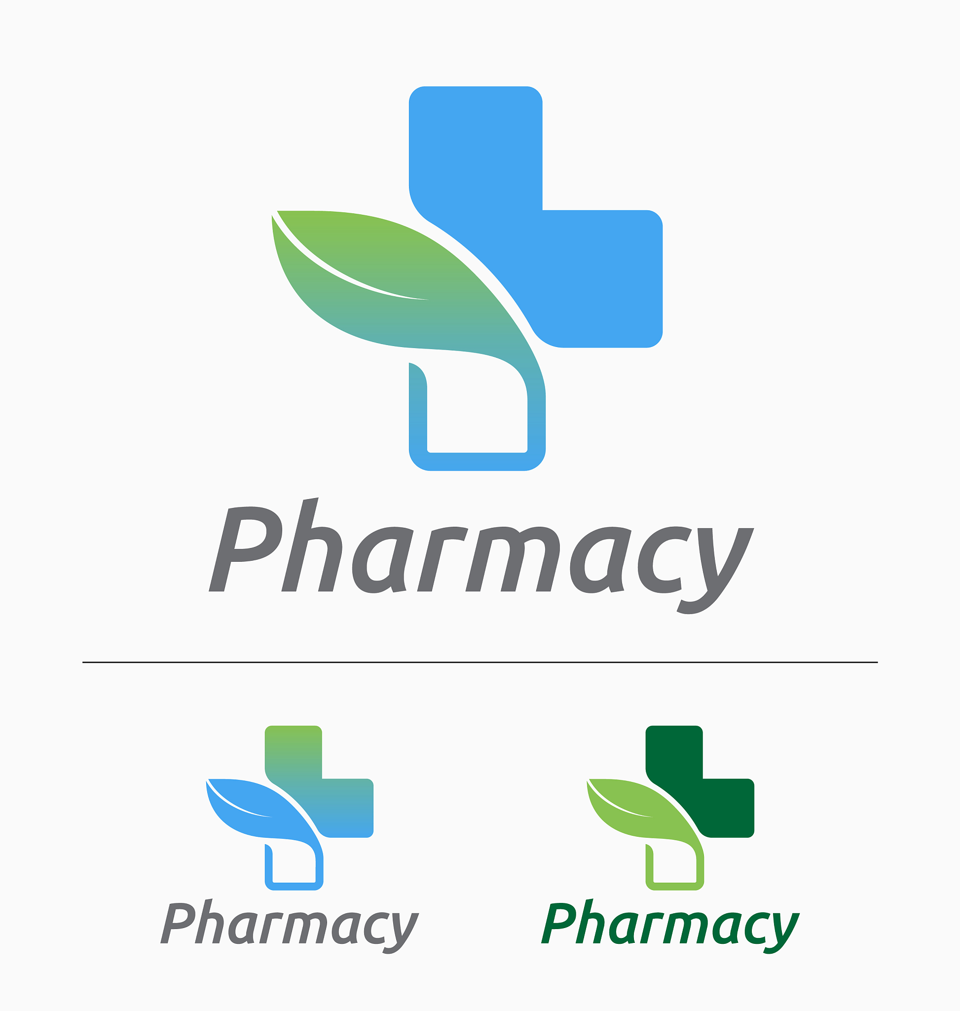 medical pharmacy logo design