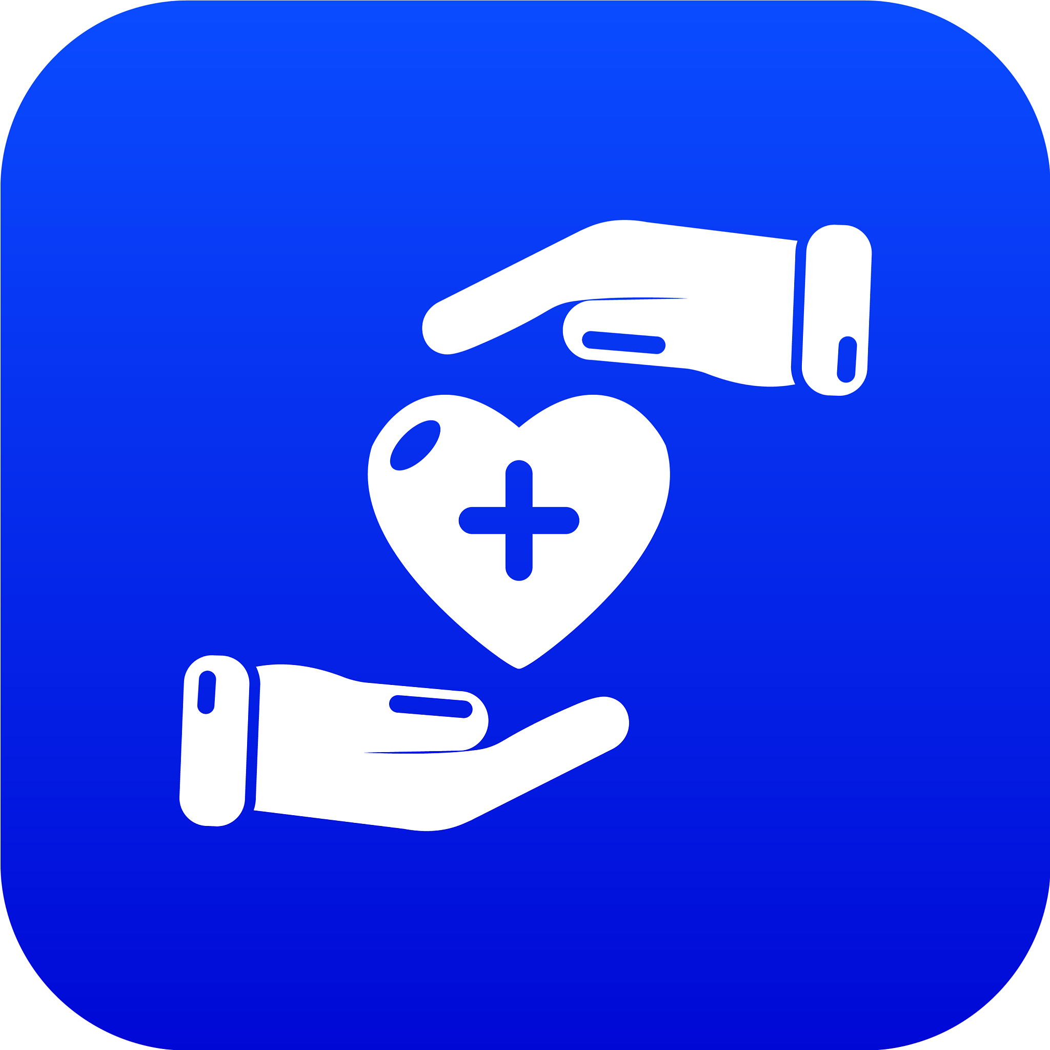 insurance life icon blue