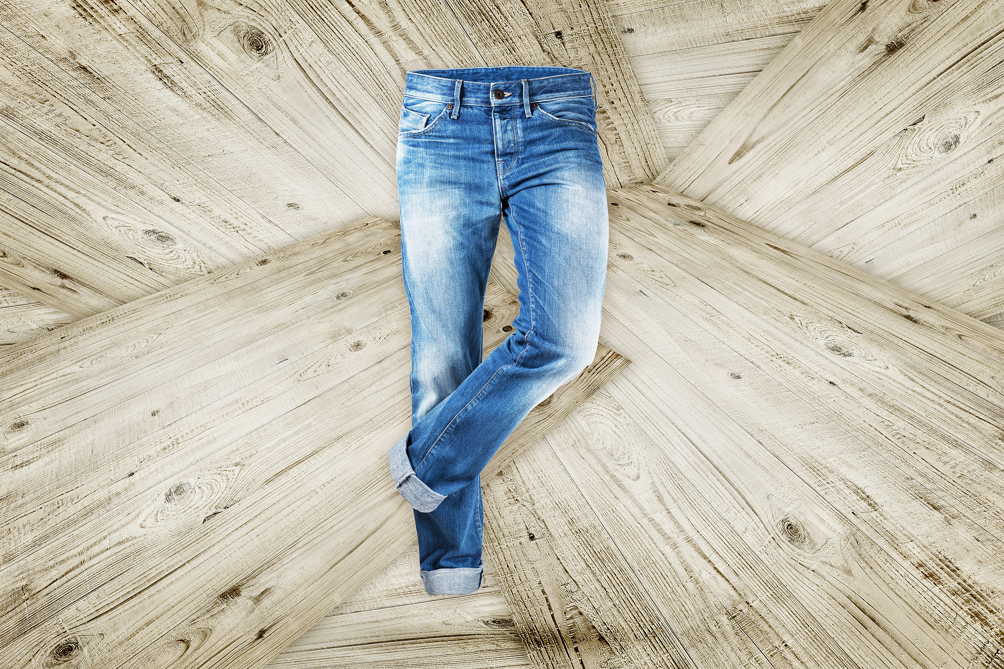 34码男士必备时尚破洞拉链牛仔裤：白色弹力中腰修身长裤