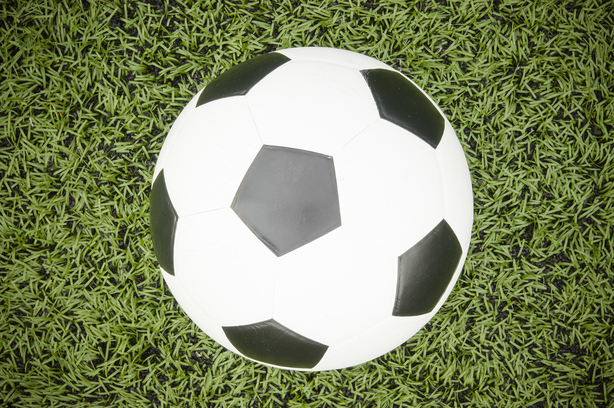 soccer ball on the field