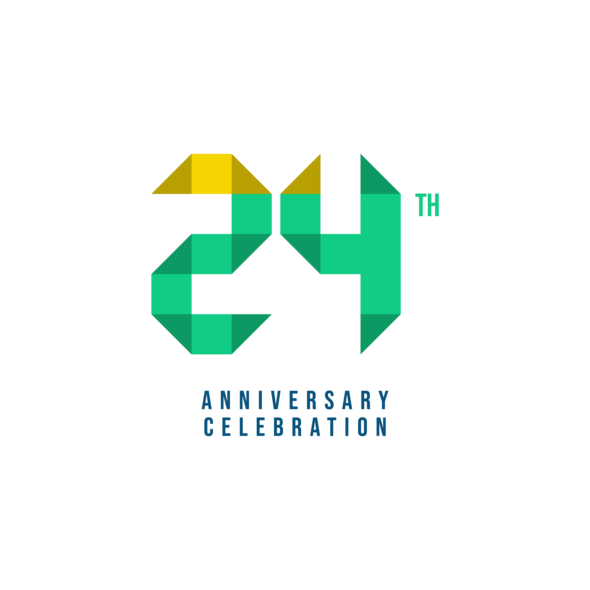 24 th anniversary celebration template design