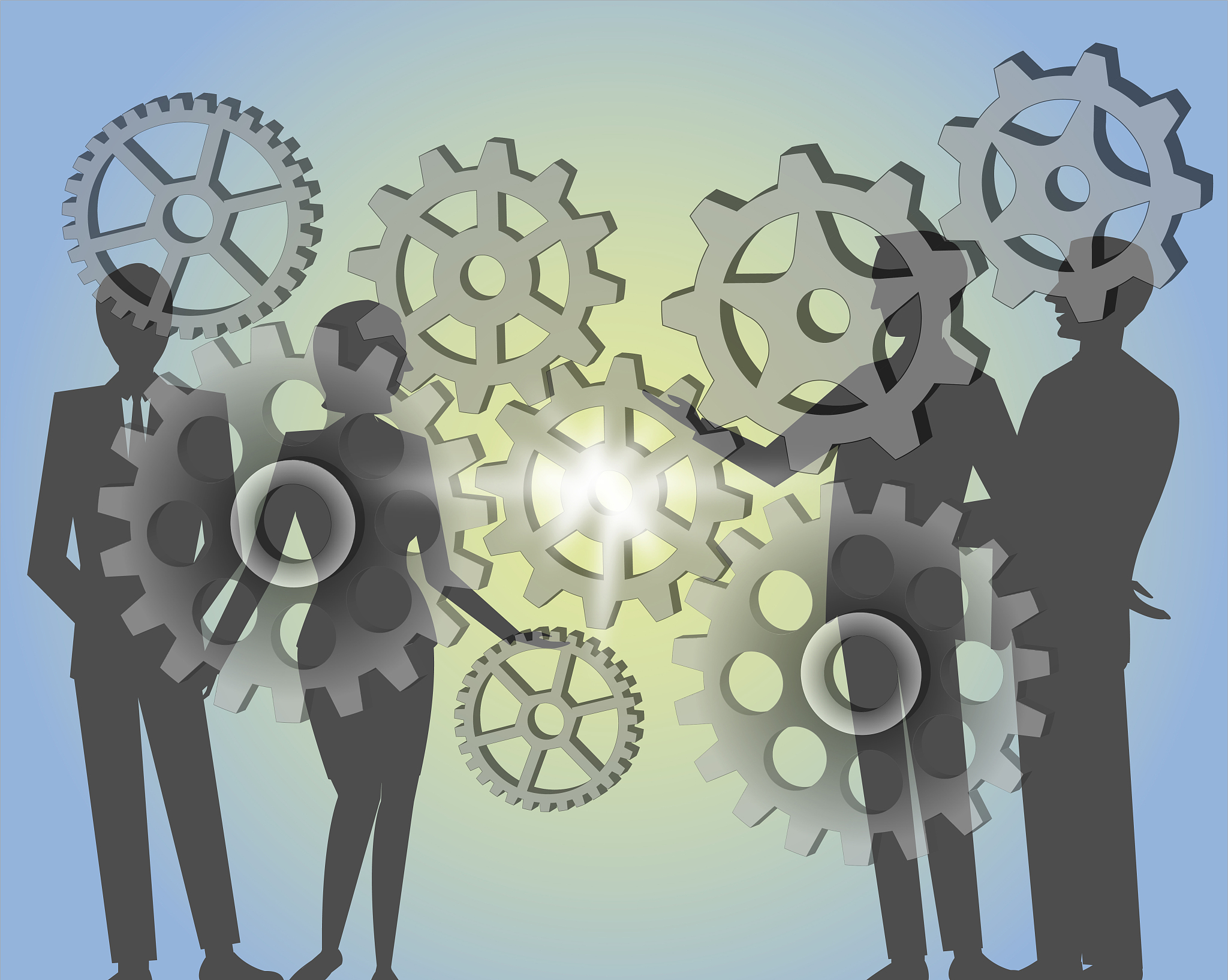 teamwork of business concept.vector
