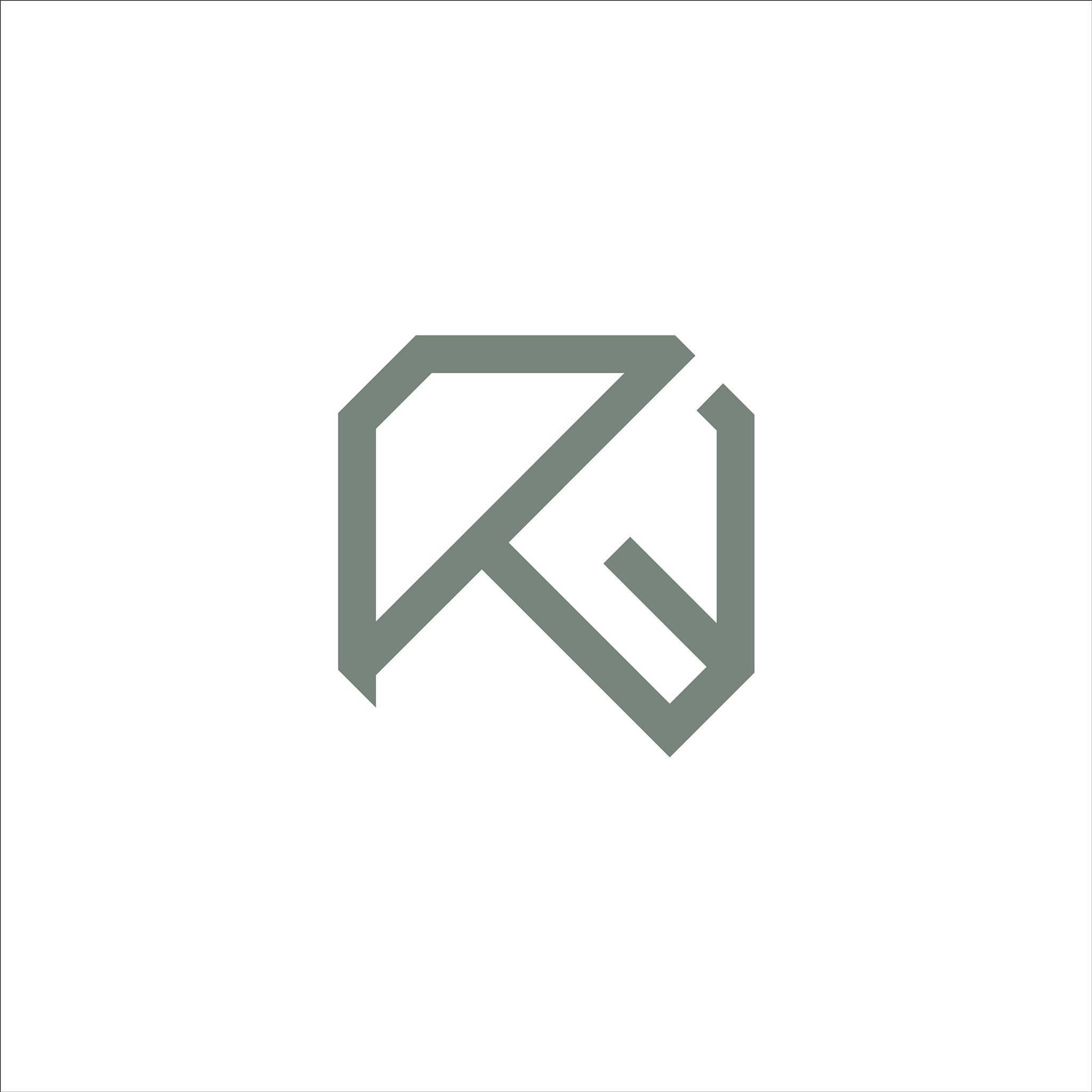 initial letter rw or wr logo design template
