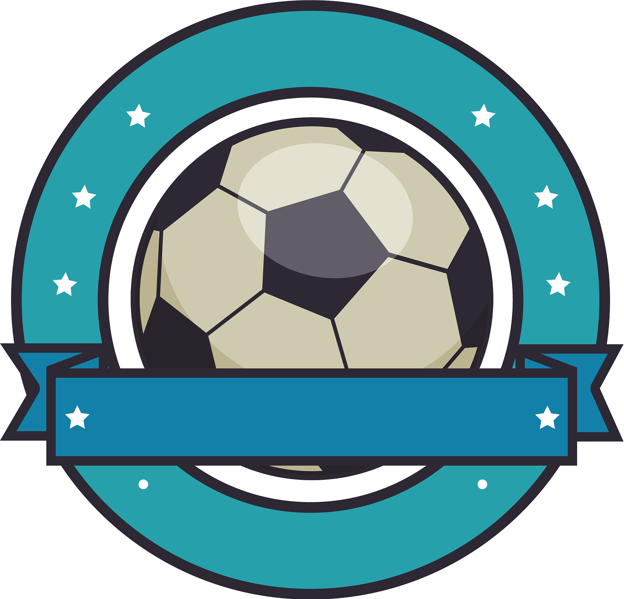 football soccer balloon emblem