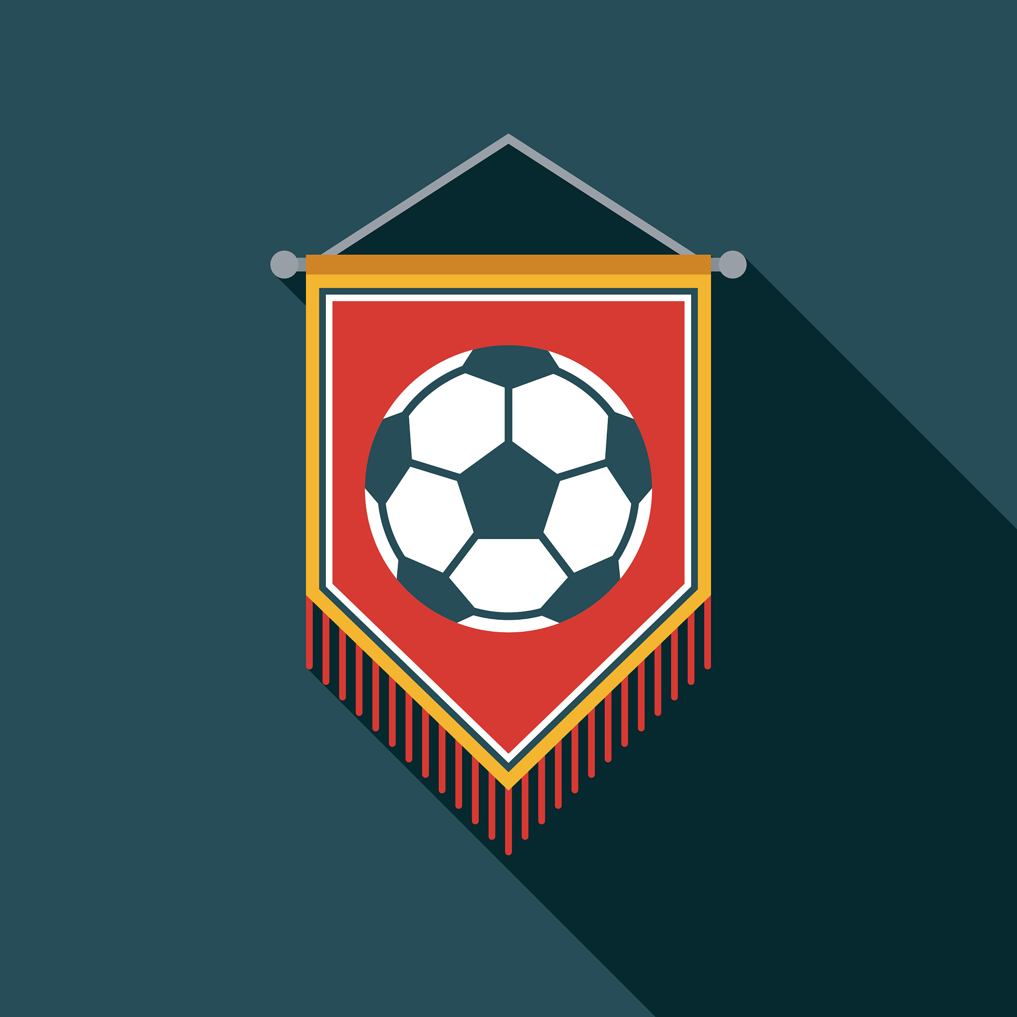 soccer pennant icon