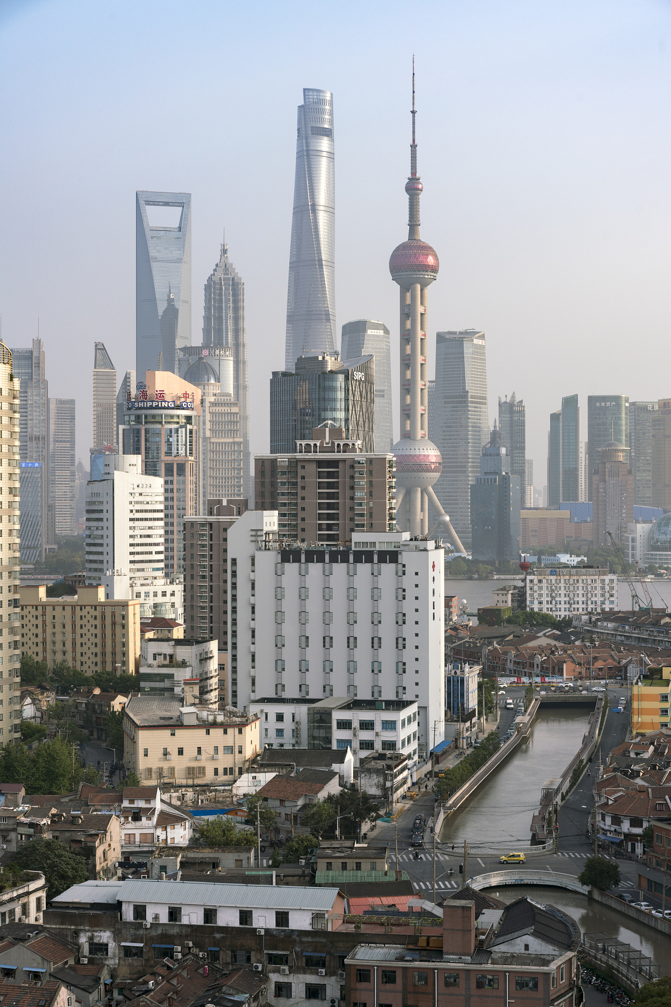 上海外滩建筑街道陆家嘴金融中心