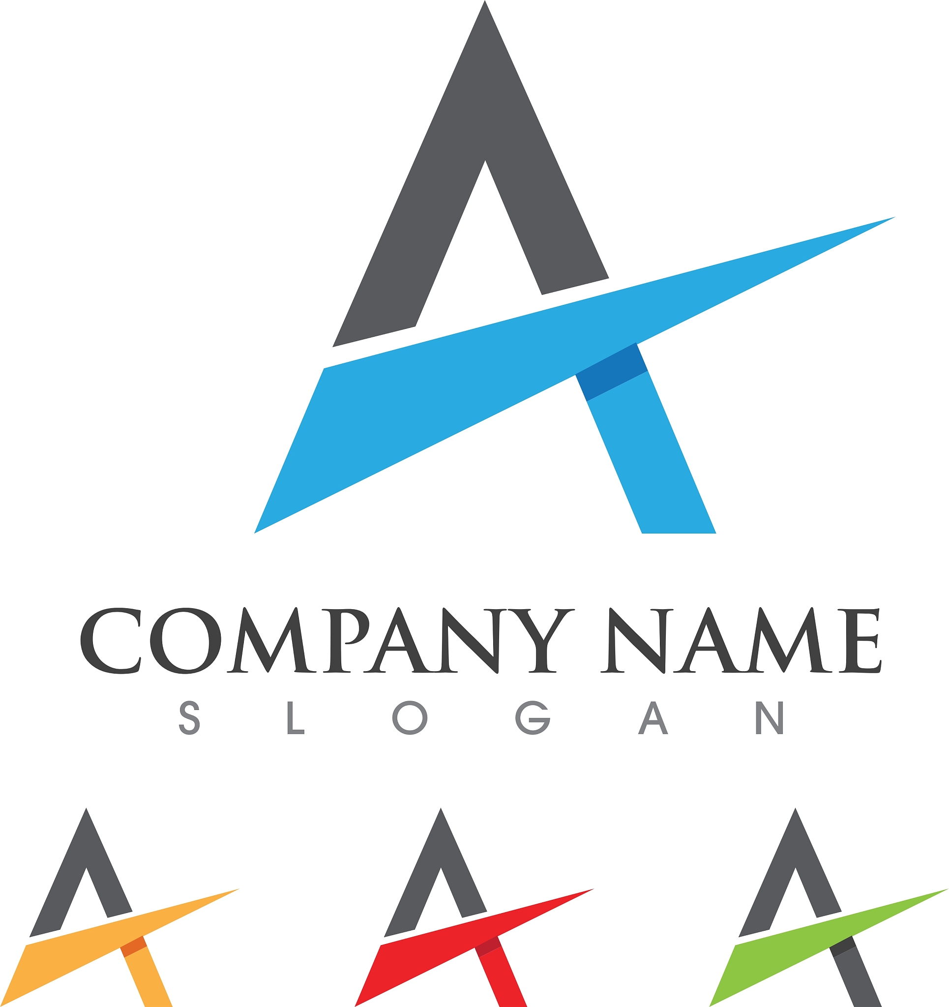 a letter logo template