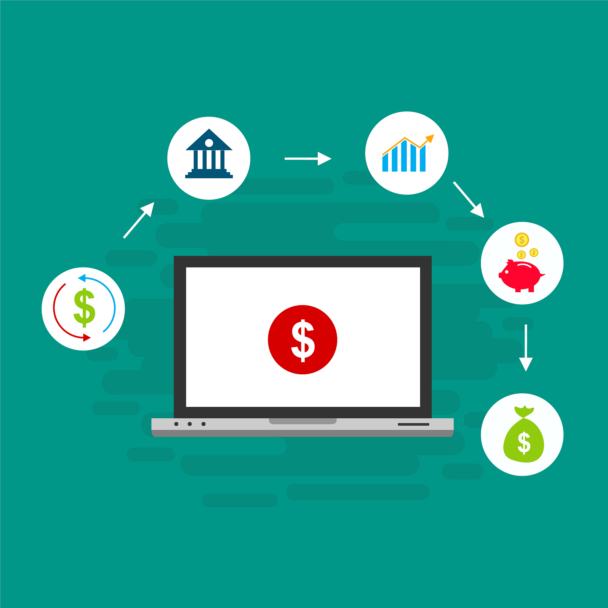 concept online and mobile payments for web page