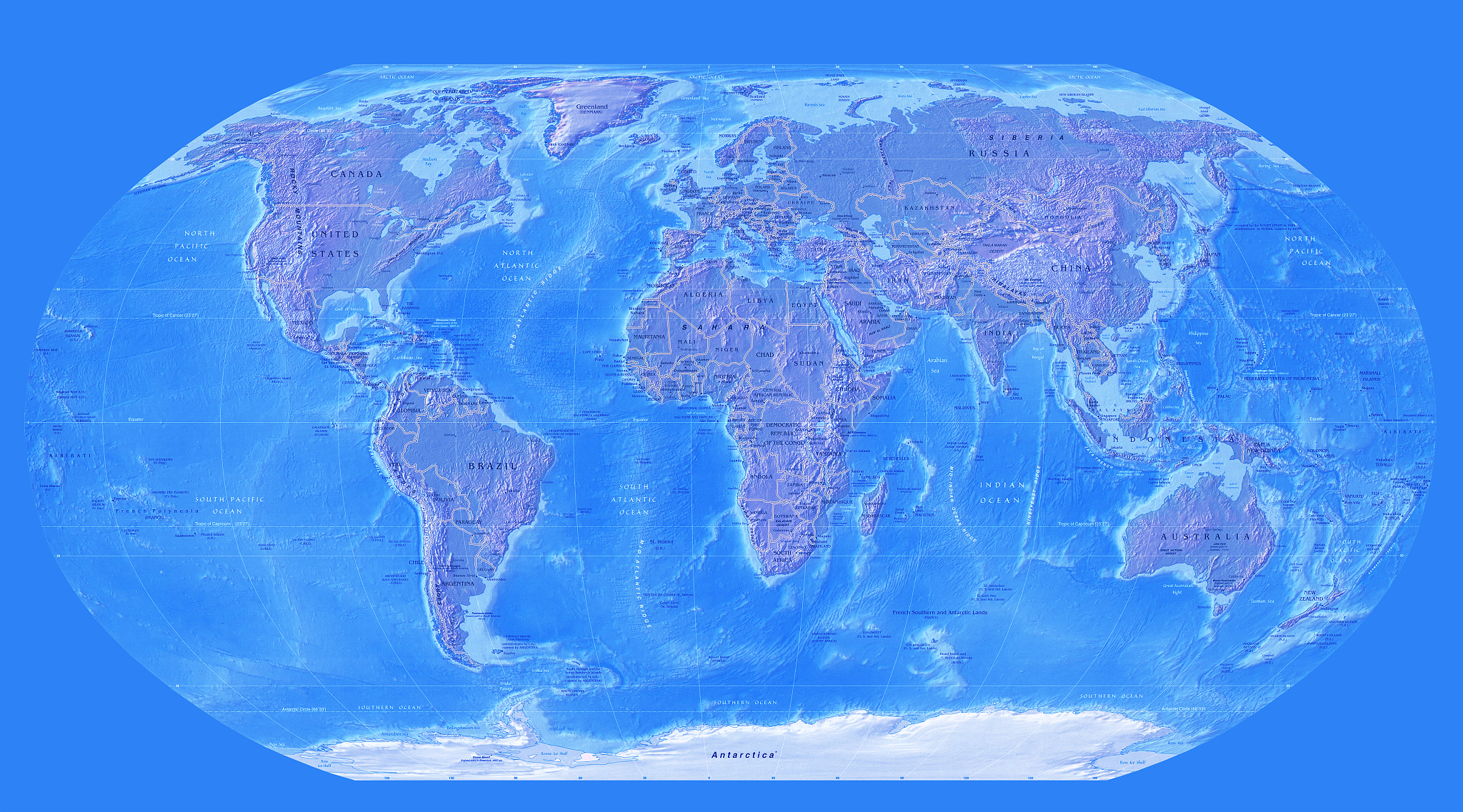 world map