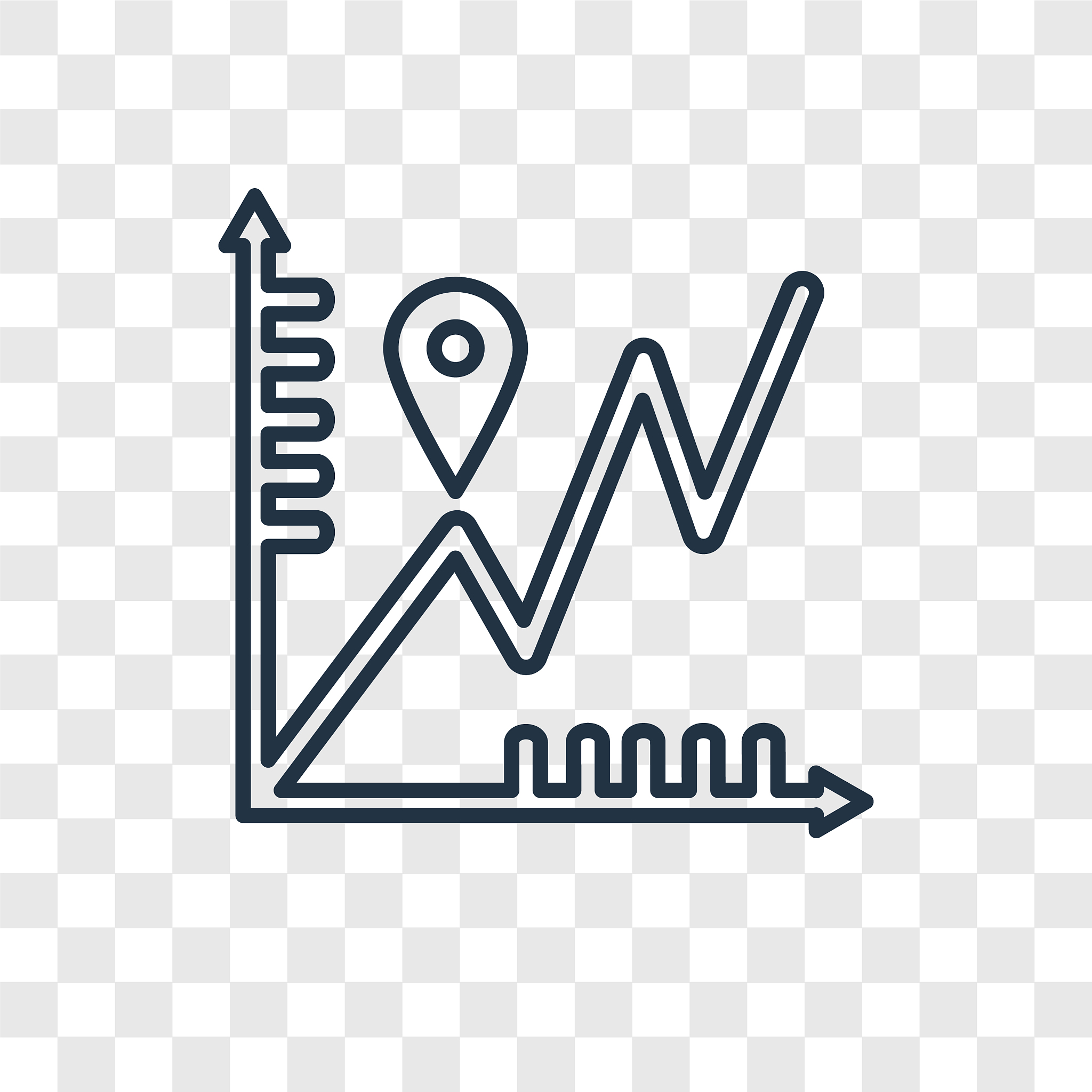 profits concept linear icon isolated on