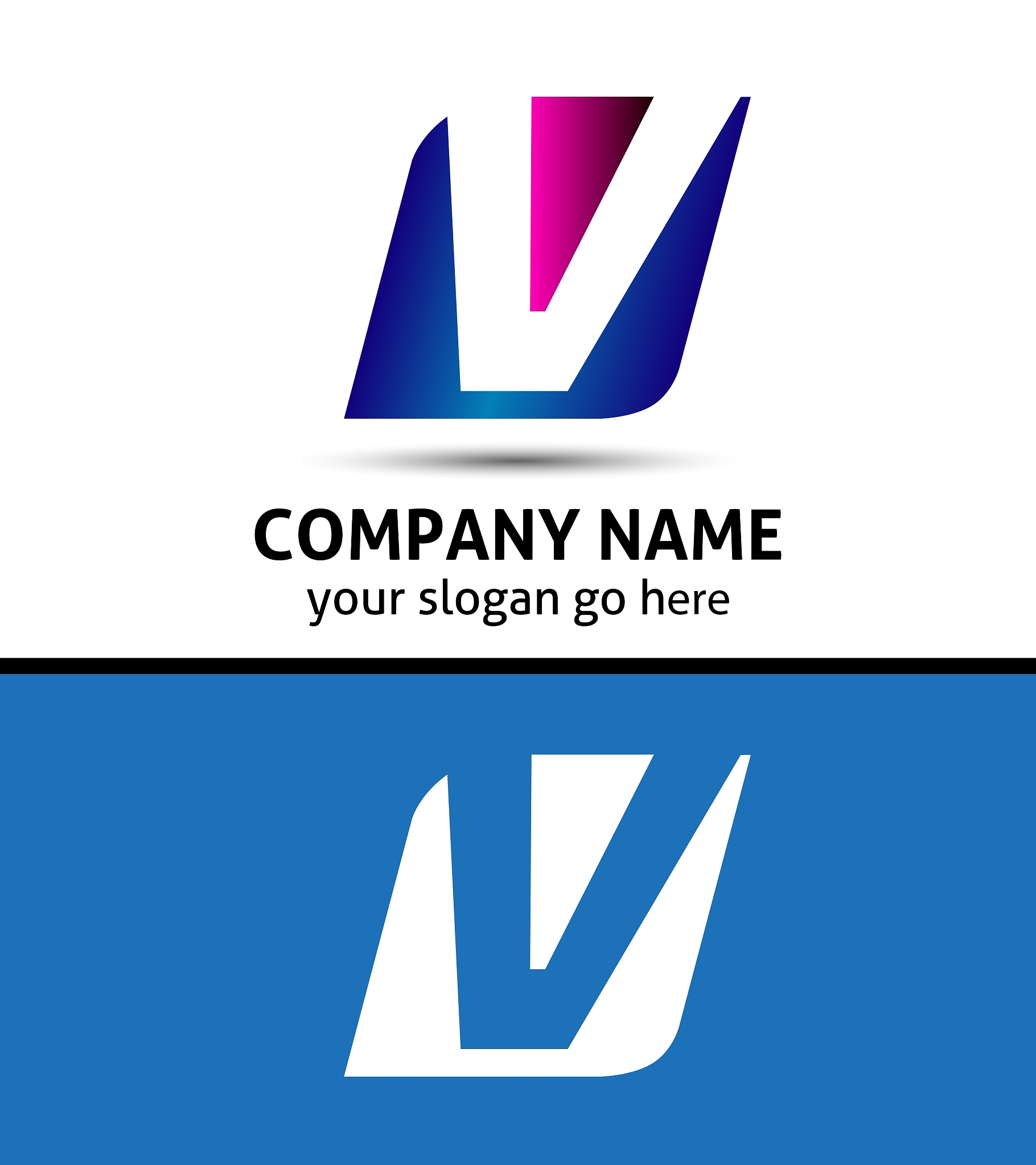alphabetical logo design concepts letter v