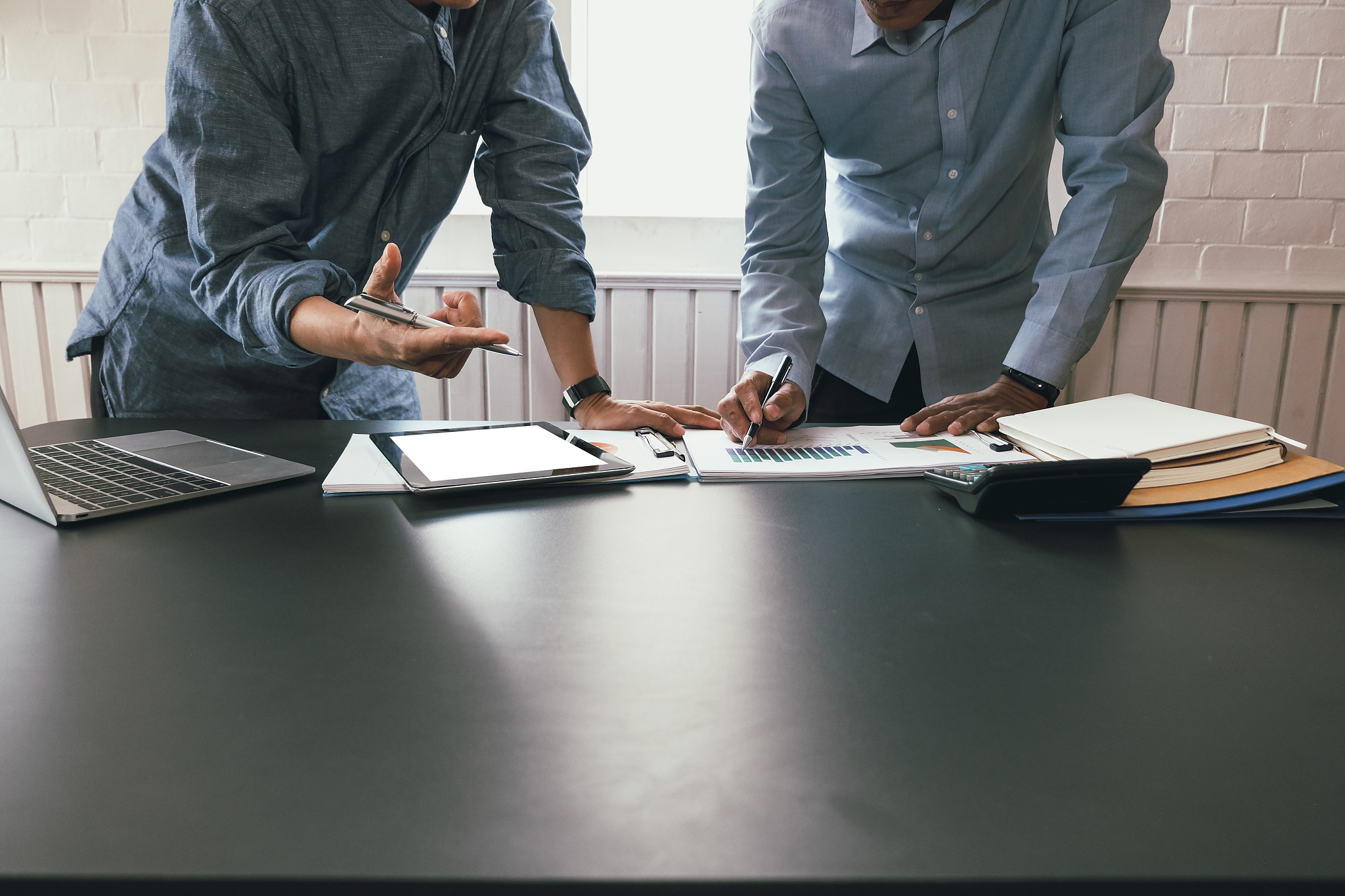business people have a meeting. businessman working with team