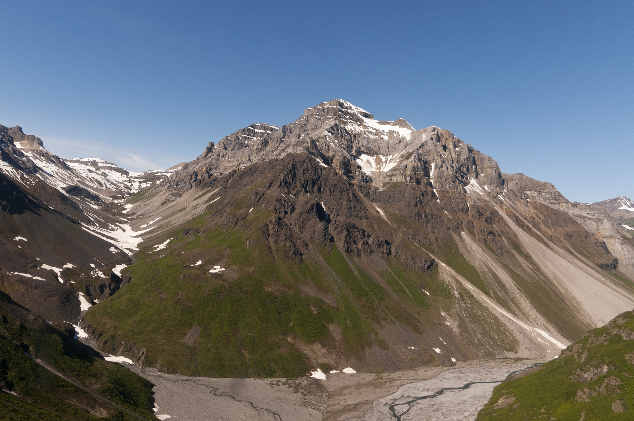 mountain landscape from air.