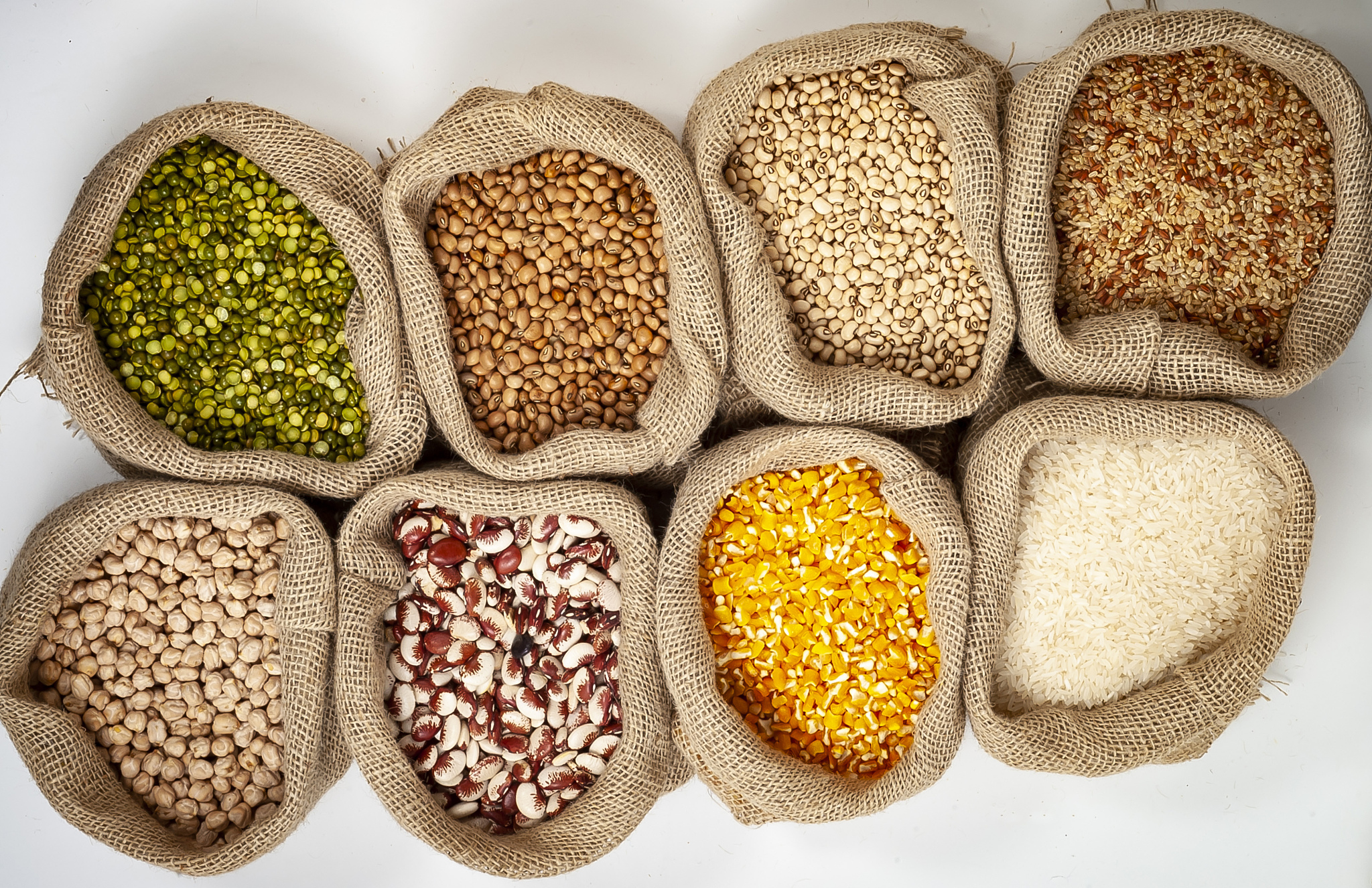 grain cereals bagged on the market