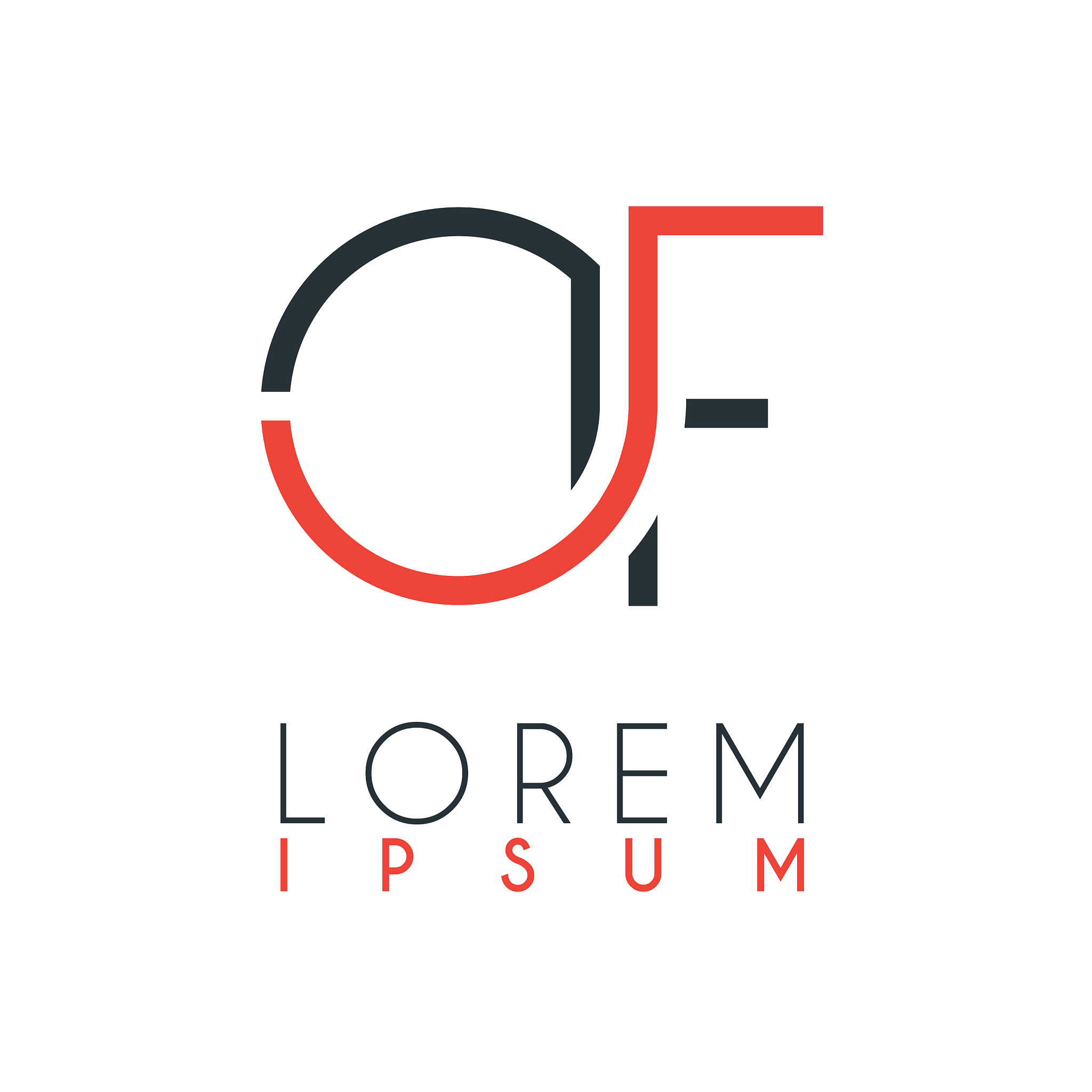 the logo between letter o and letter f or of