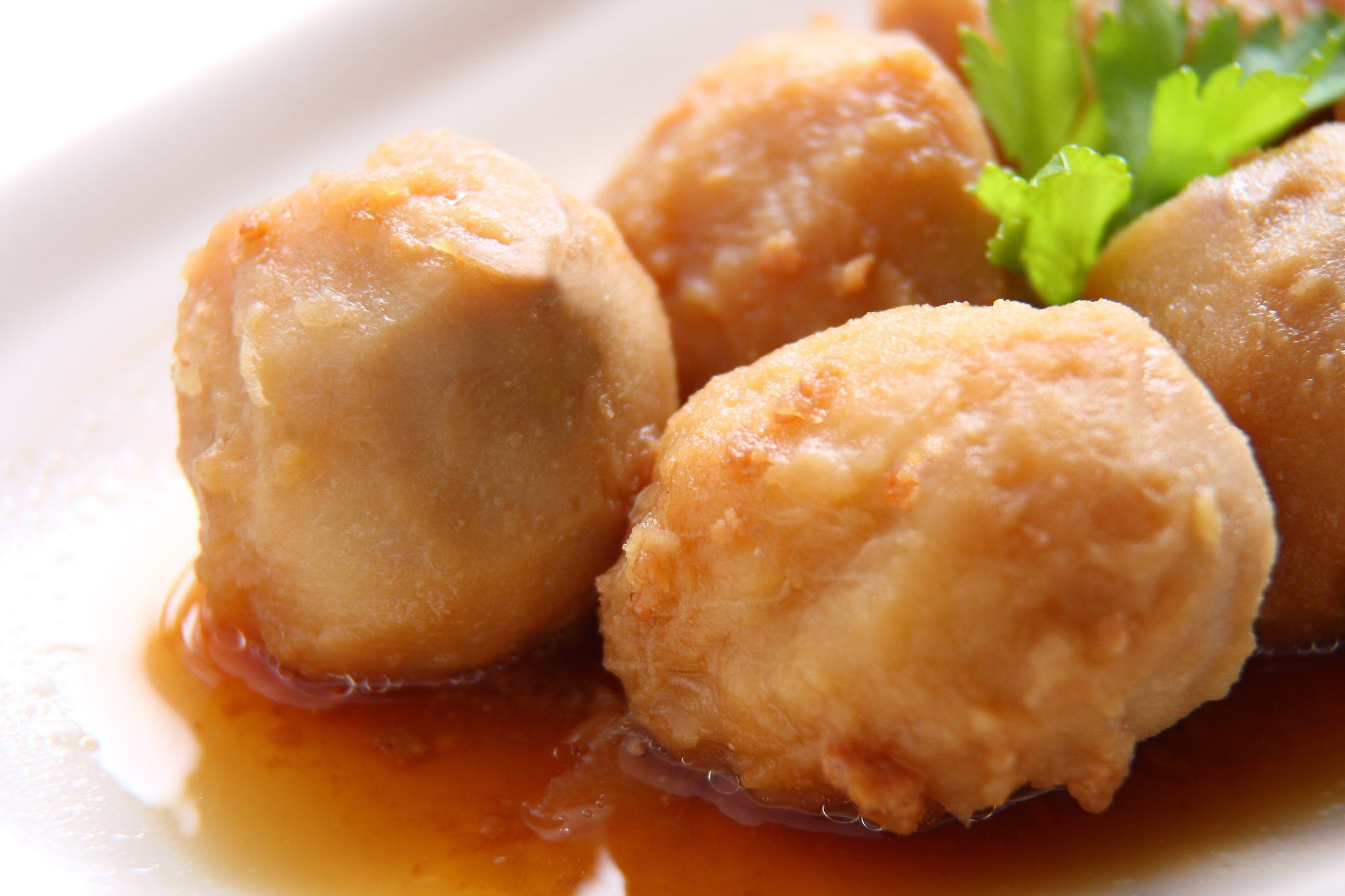 simmered taro, japanese food