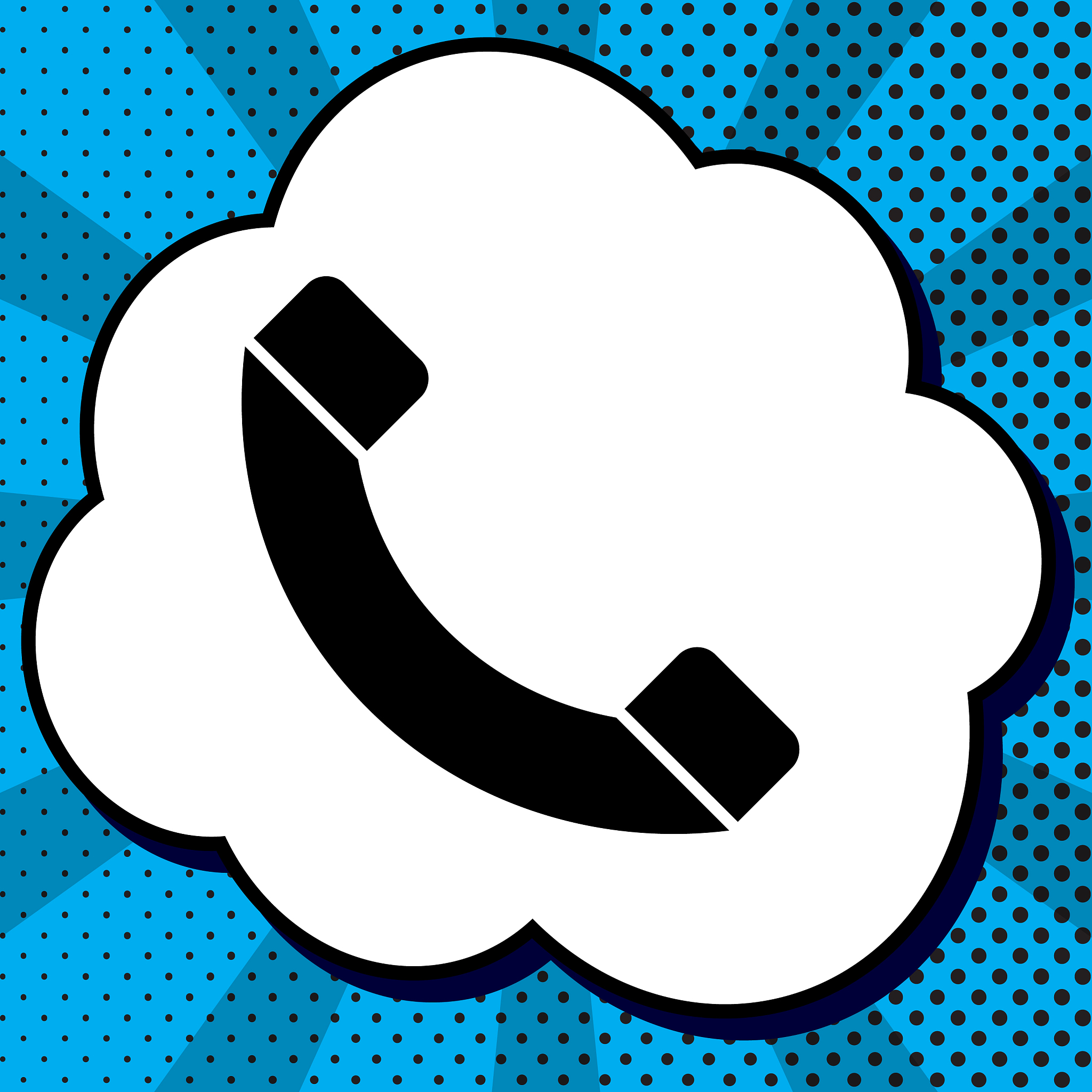 phone sign black icon in