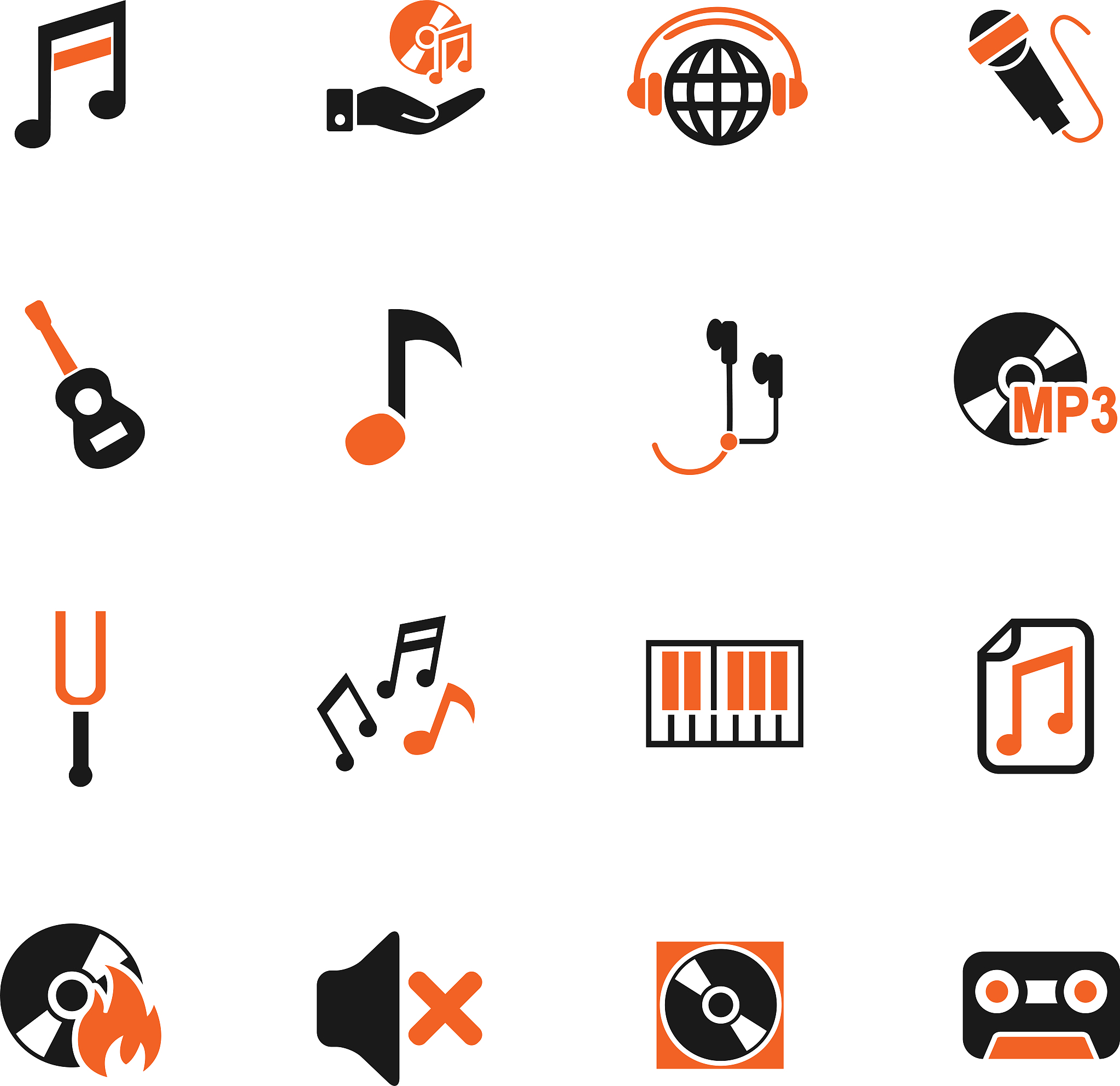 music icon set