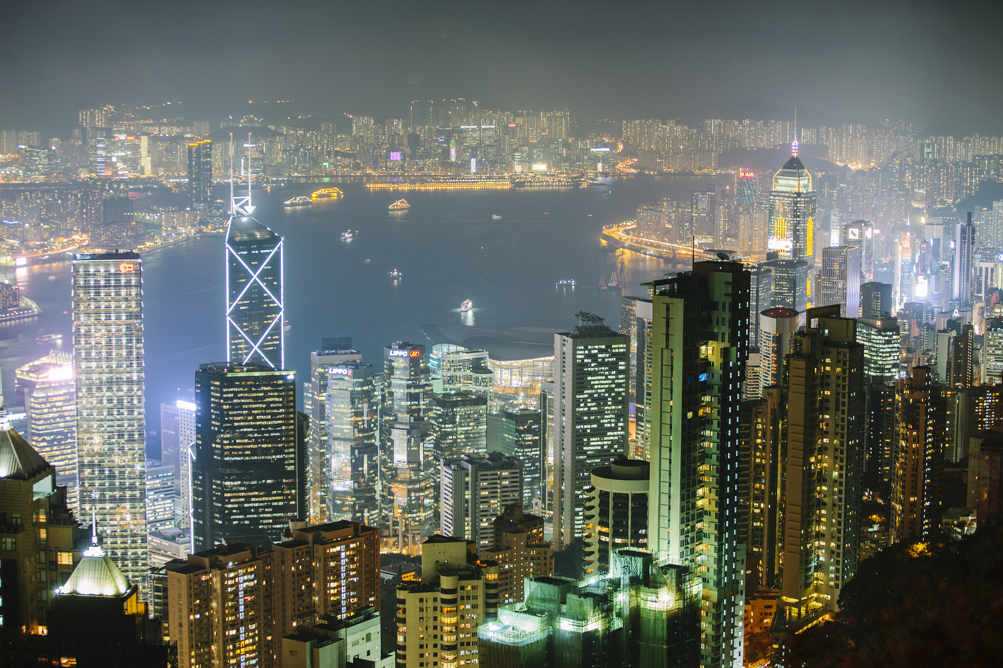 hong kong at night