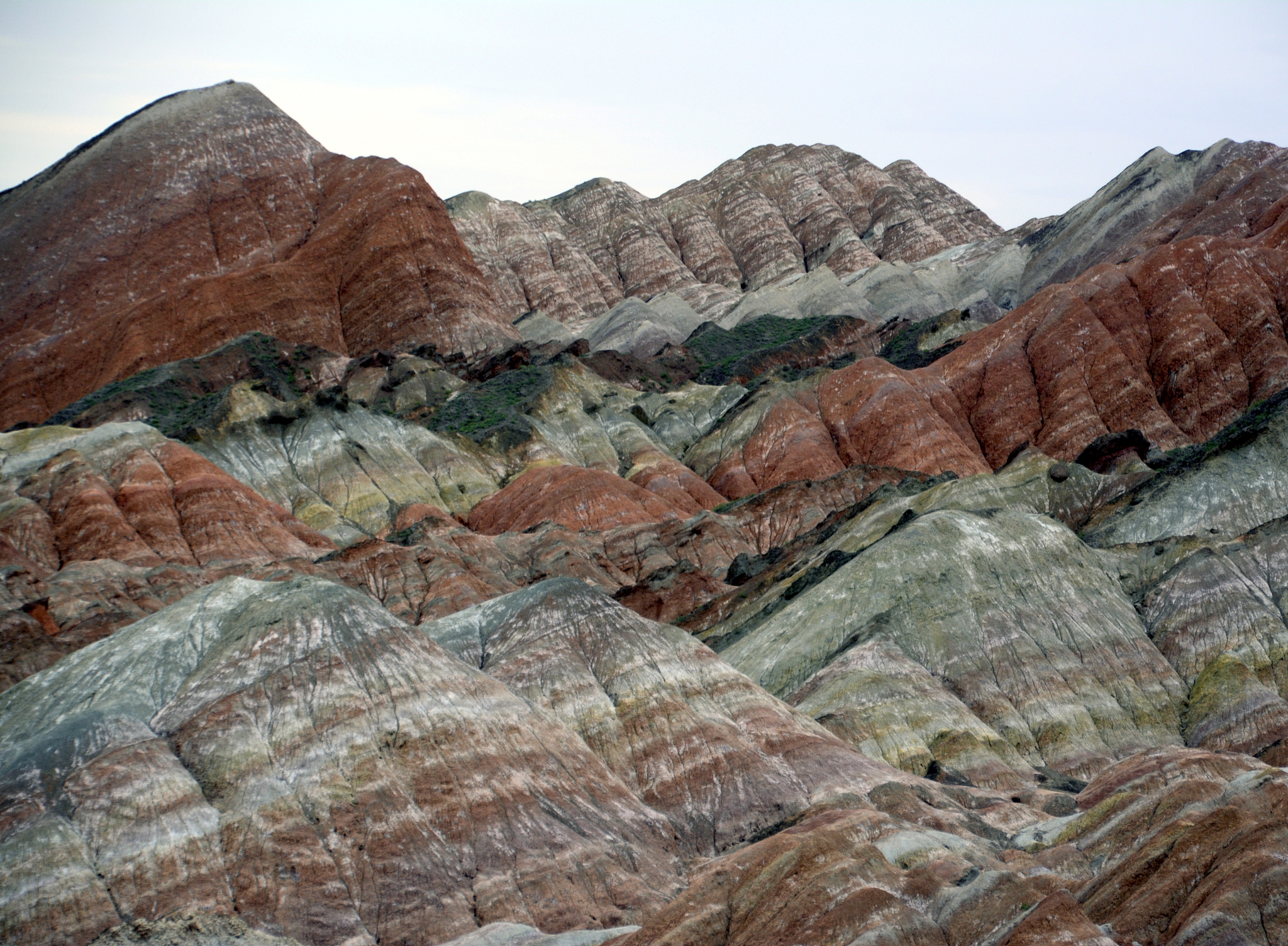 danxia landform geological park, zhangye, gansu, china