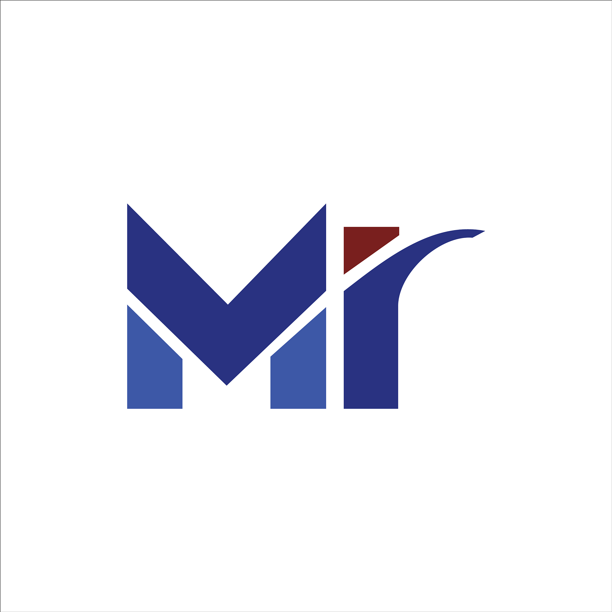 initial letter mi or im logo design template