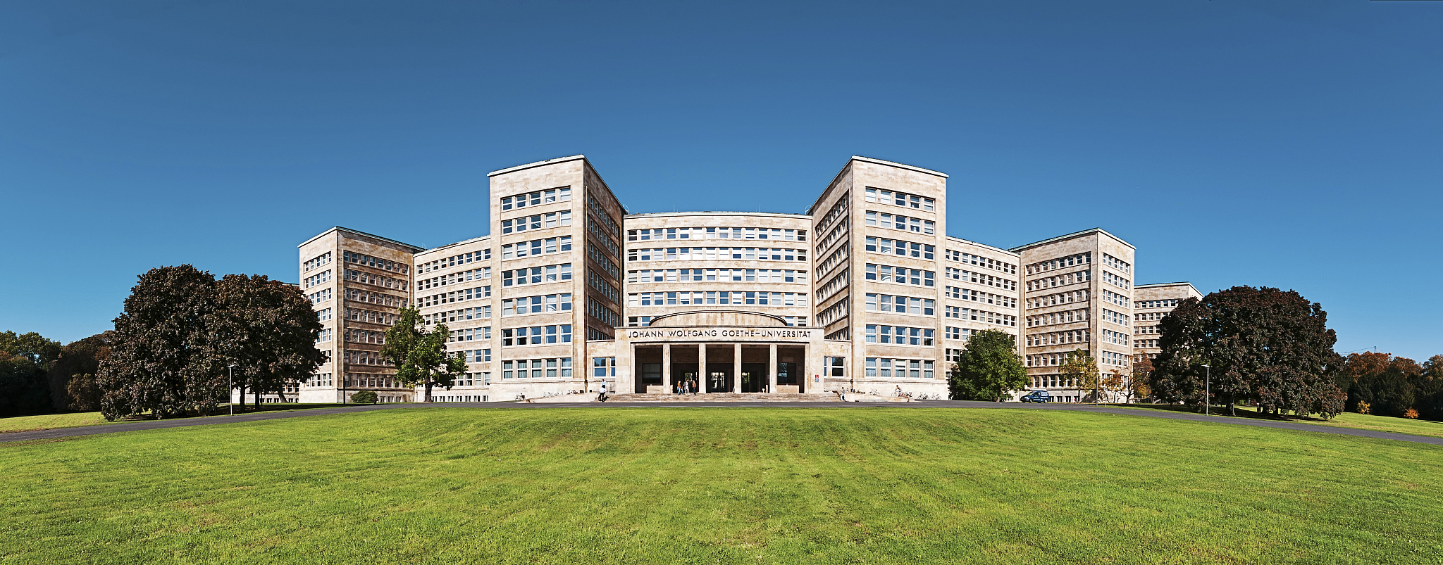 germany, frankfurt, ig farben building on campus westend