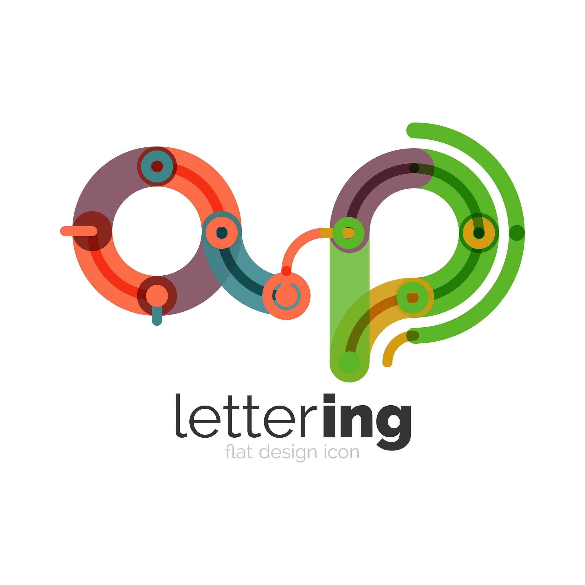 letter logo business icon