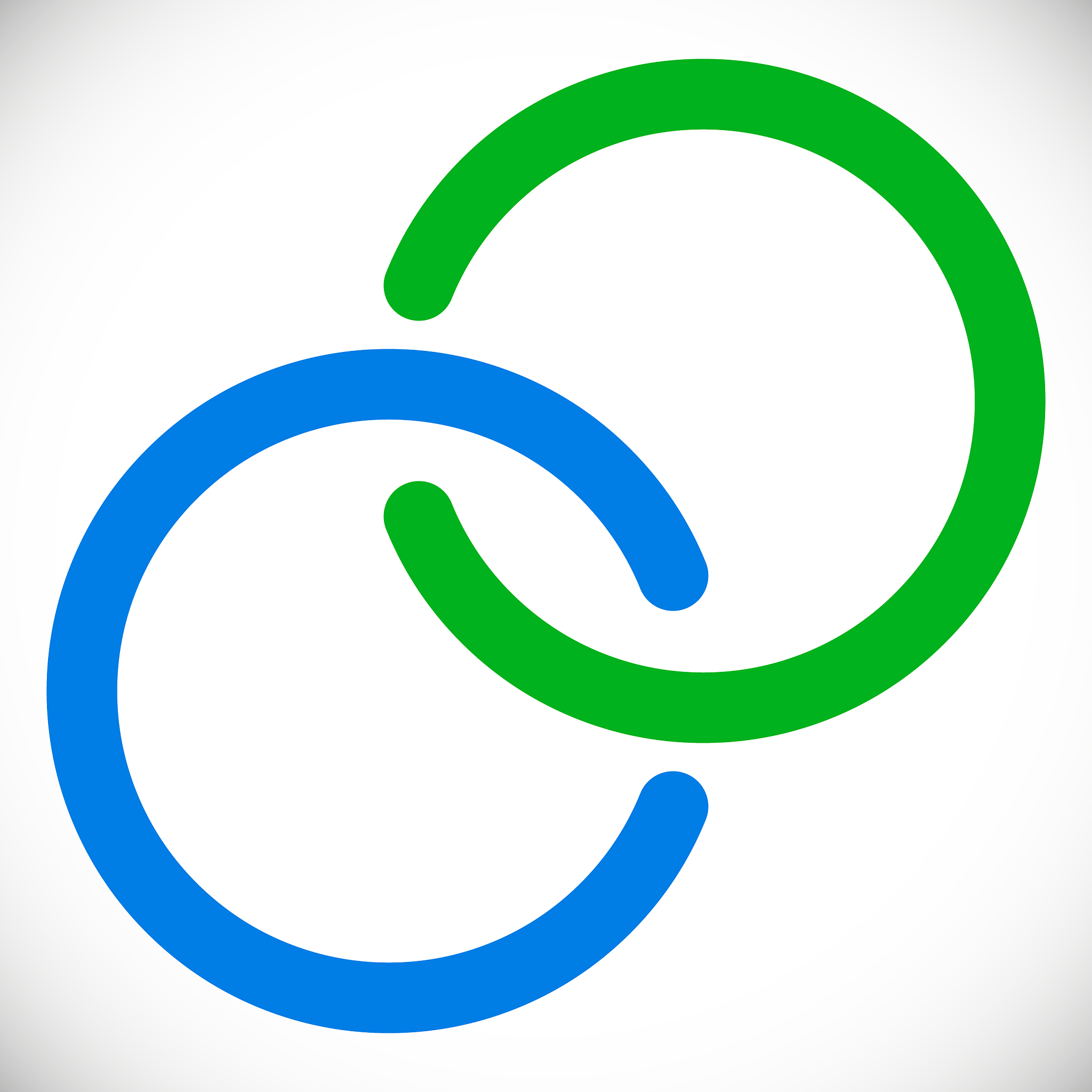 interlocking circles rings abstract logo element