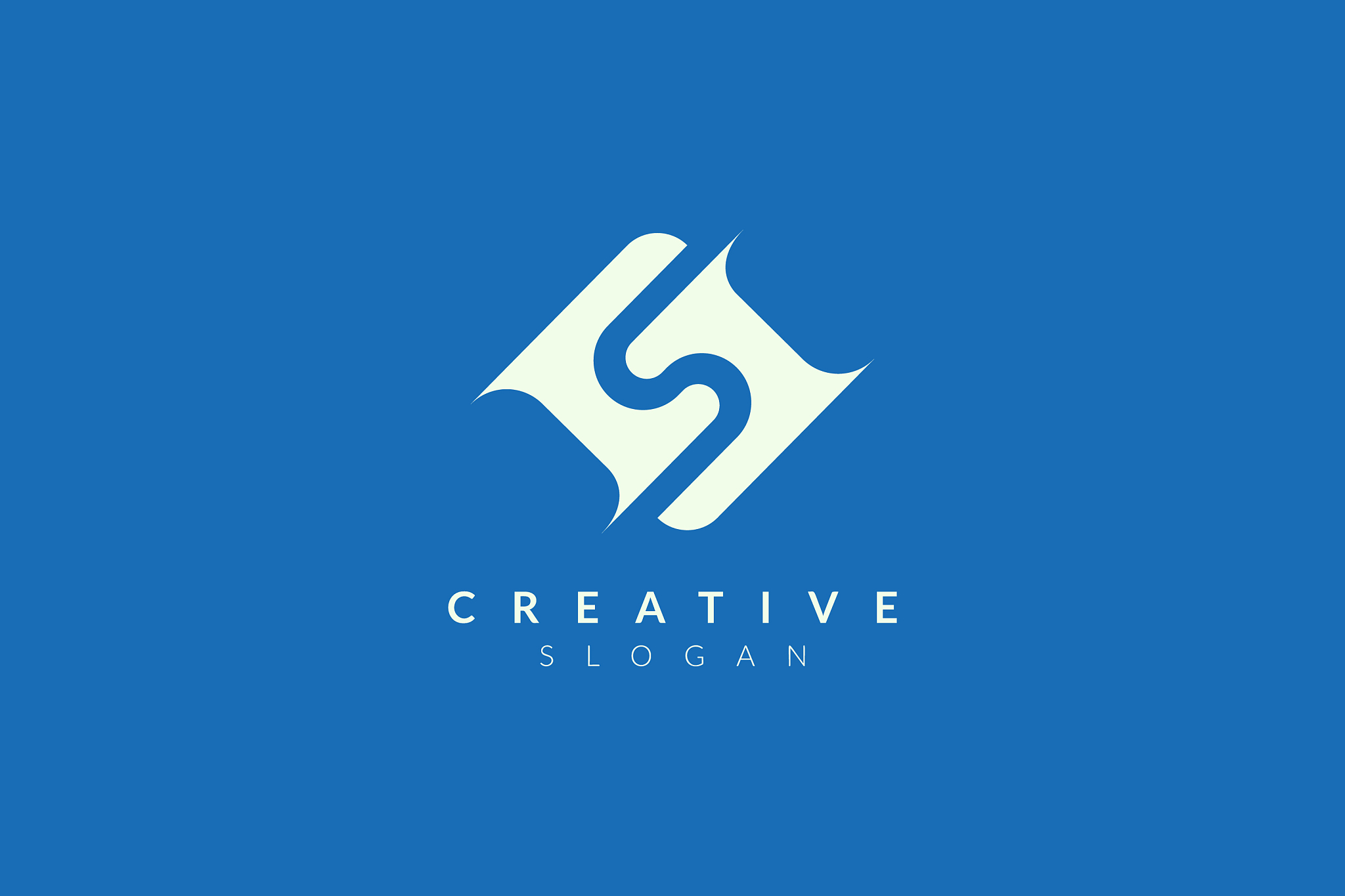design an abstract letter s logo minimalist and